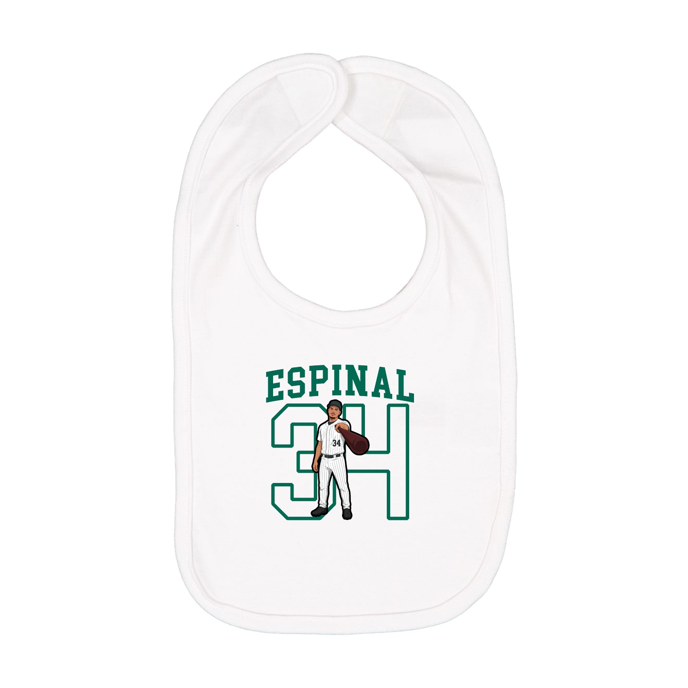 Infant Bib — Shirsey in White