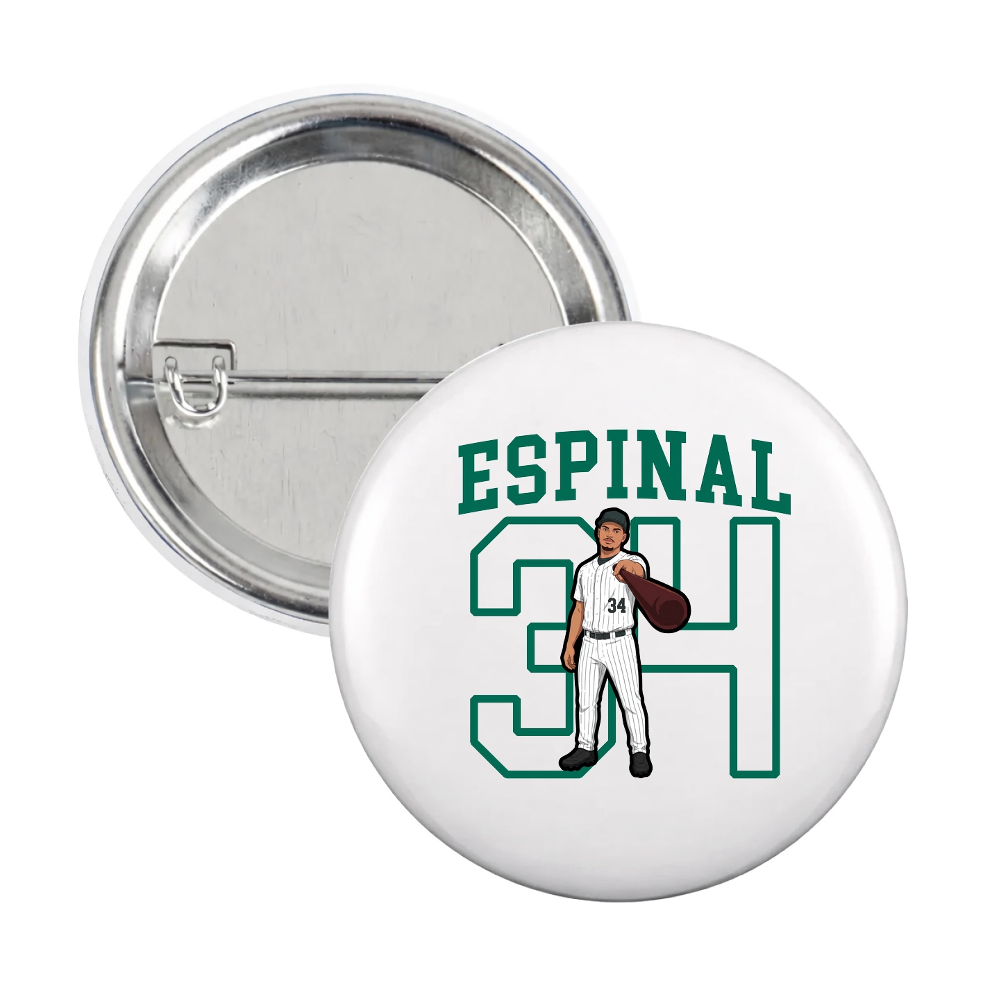 Game Day Button — Shirsey in White