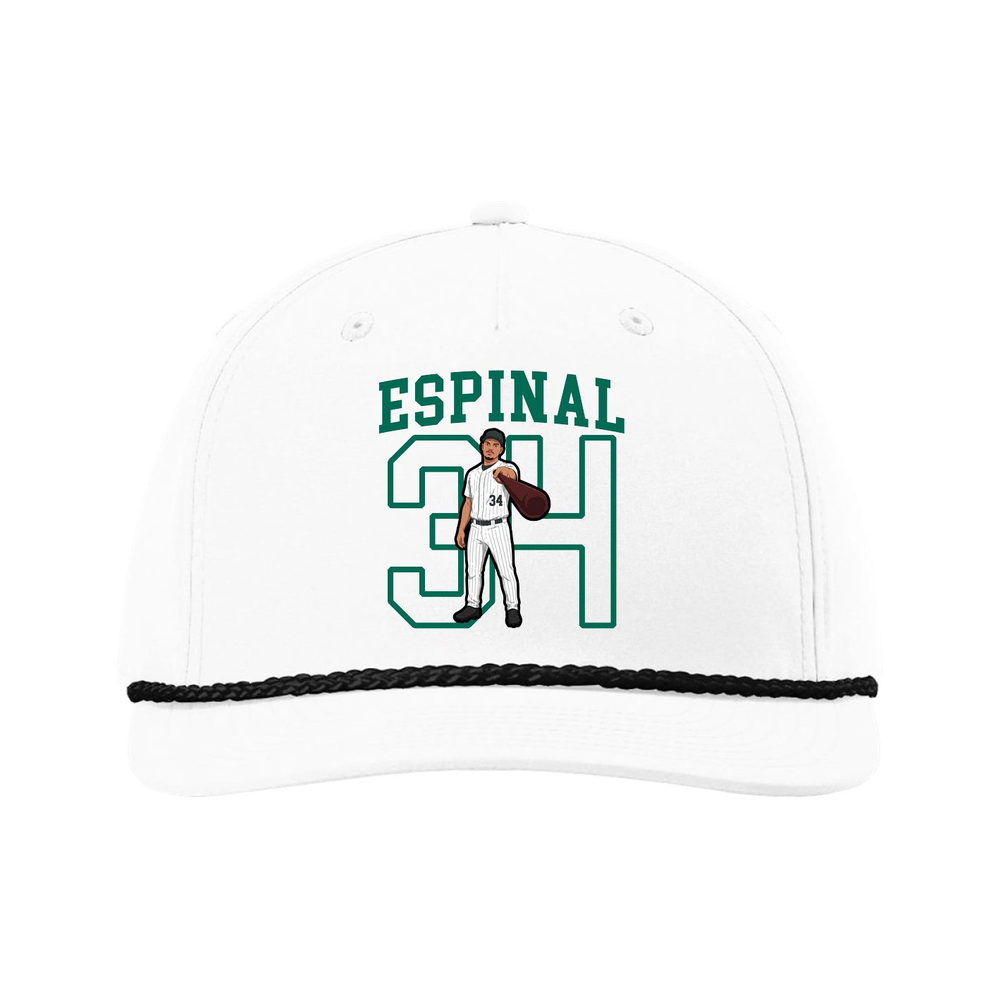 Five-Panel Classic Rope Cap — Shirsey in White