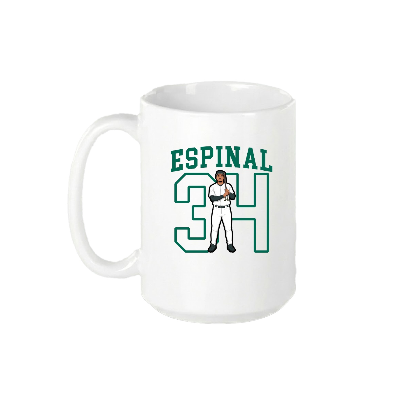 15oz Coffee Mug — Shirsey in White