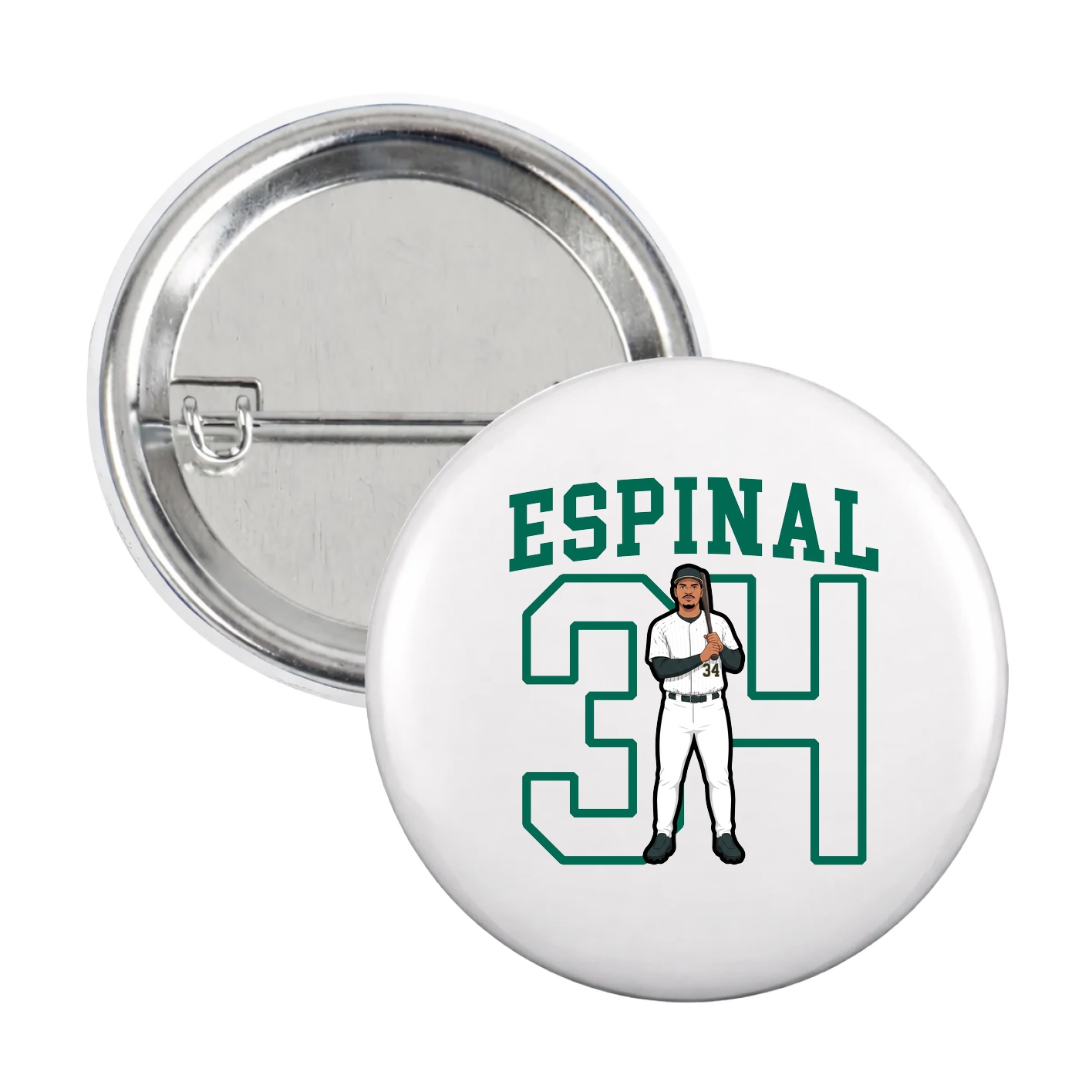 Game Day Button — Shirsey in White
