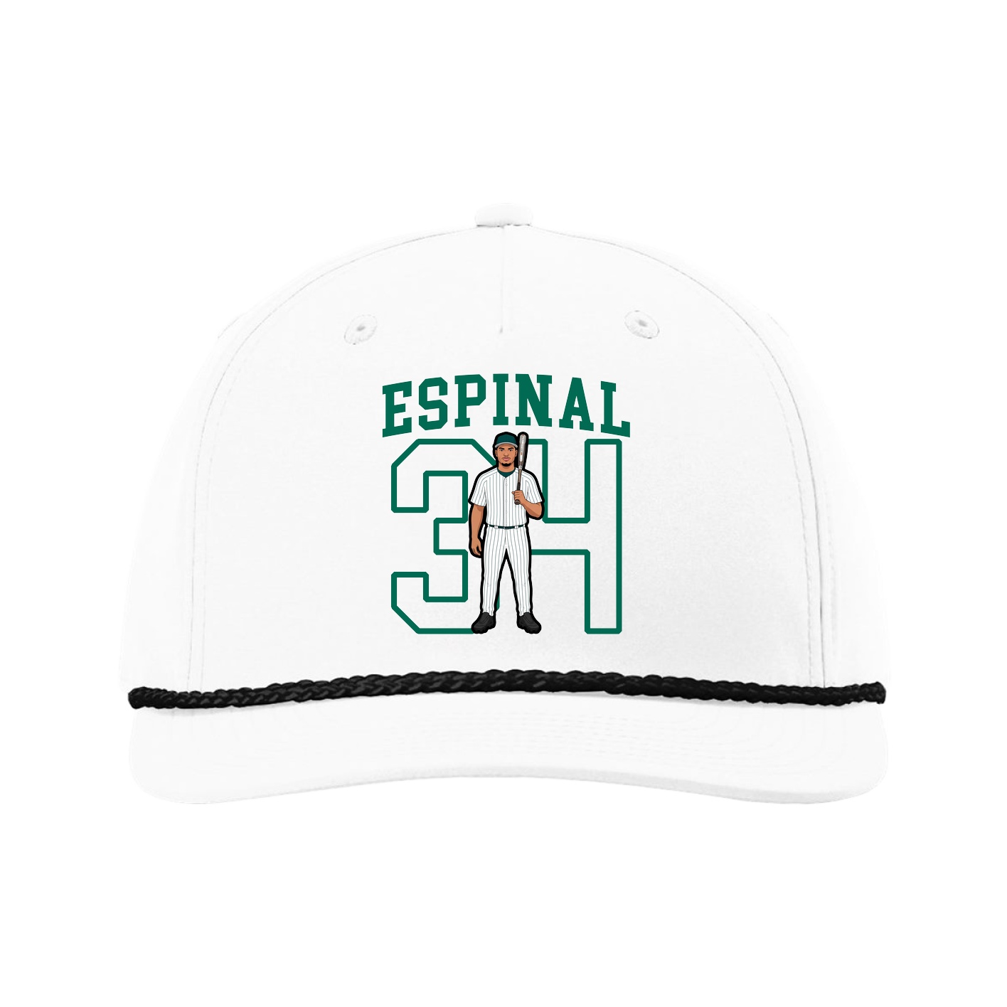 Five-Panel Classic Rope Cap — Shirsey in White