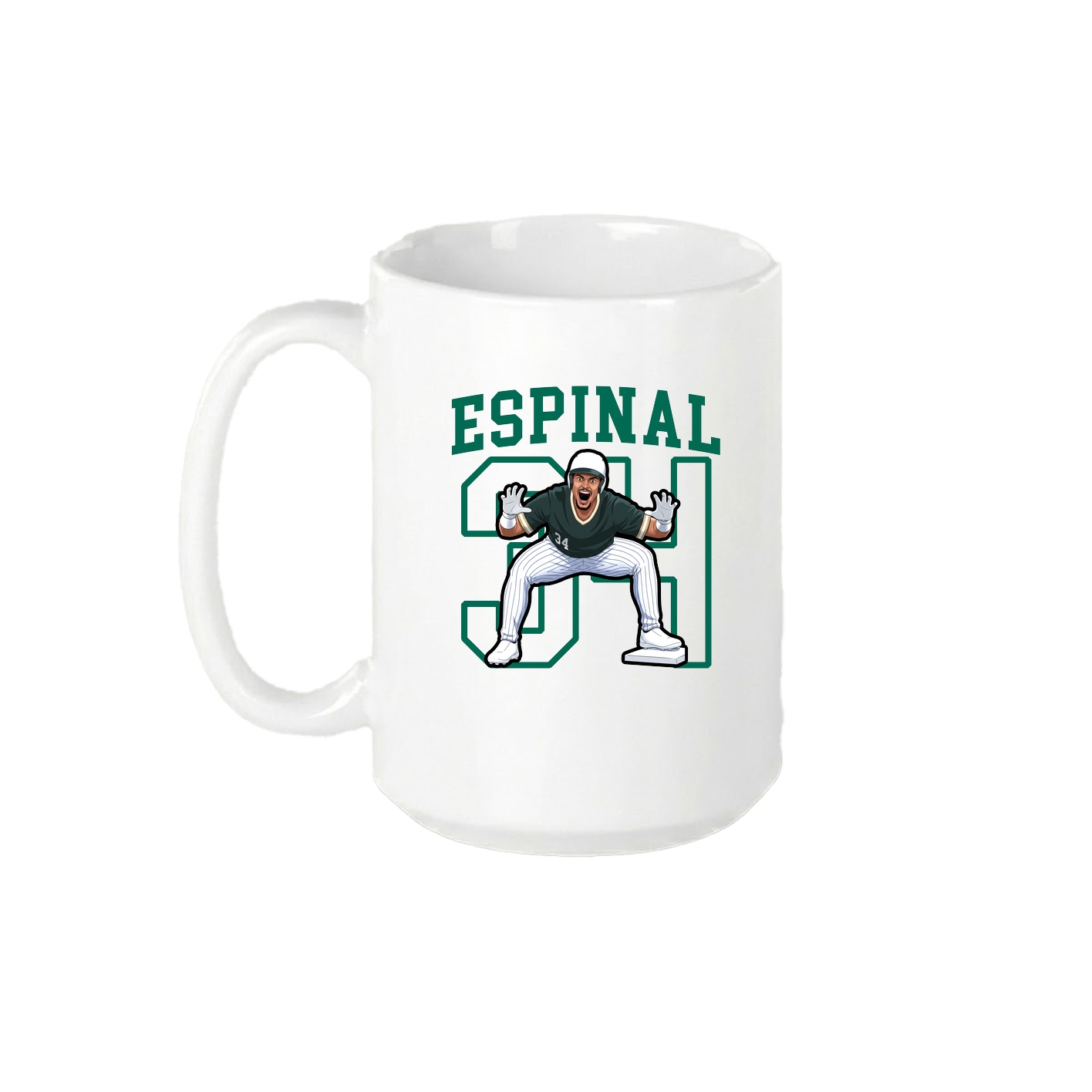 15oz Coffee Mug — Shirsey in White