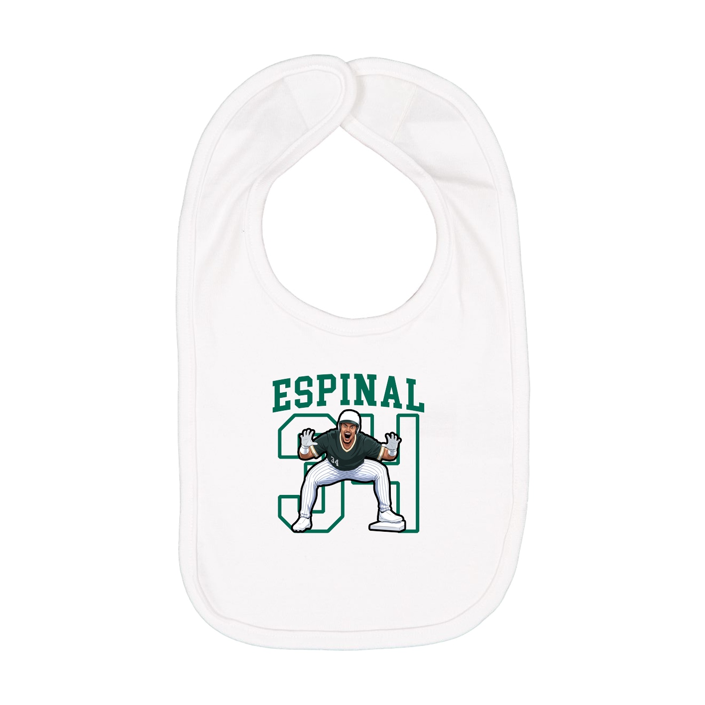 Infant Bib — Shirsey in White
