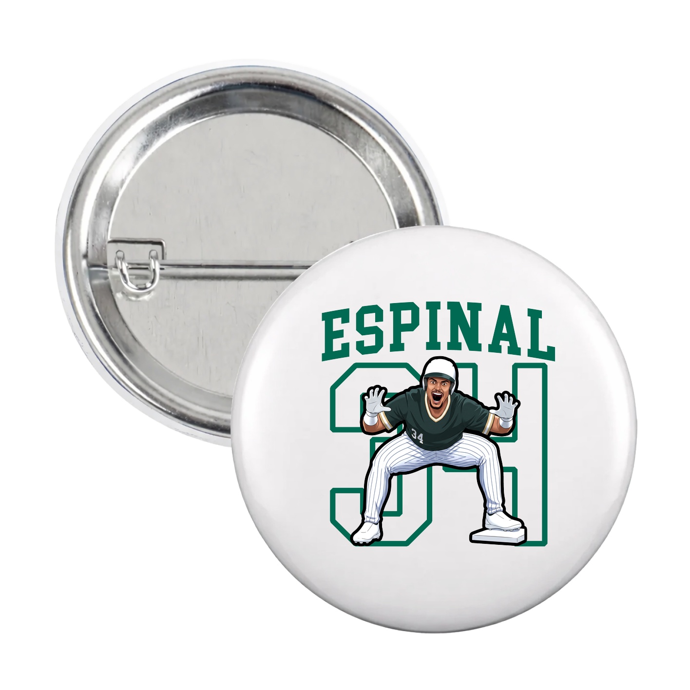 Game Day Button — Shirsey in White