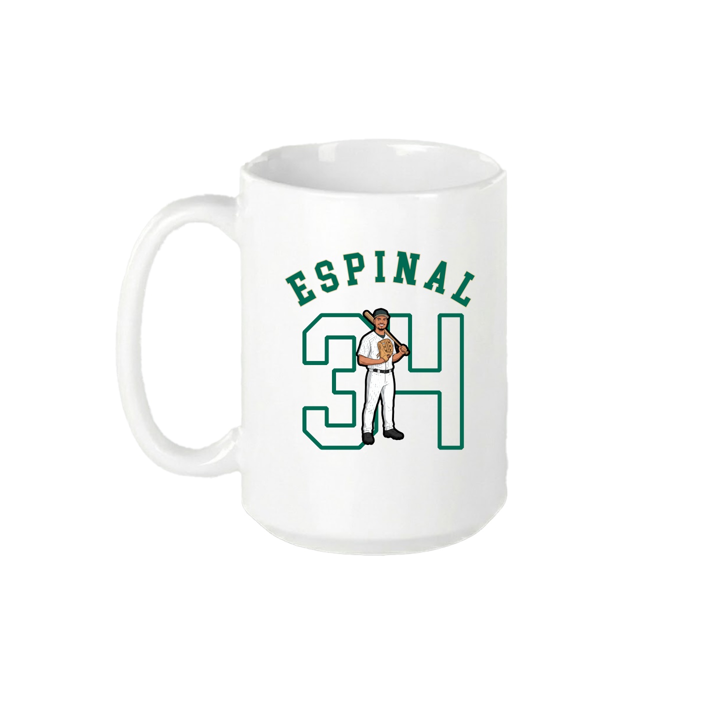 15oz Coffee Mug — Shirsey Arch in White