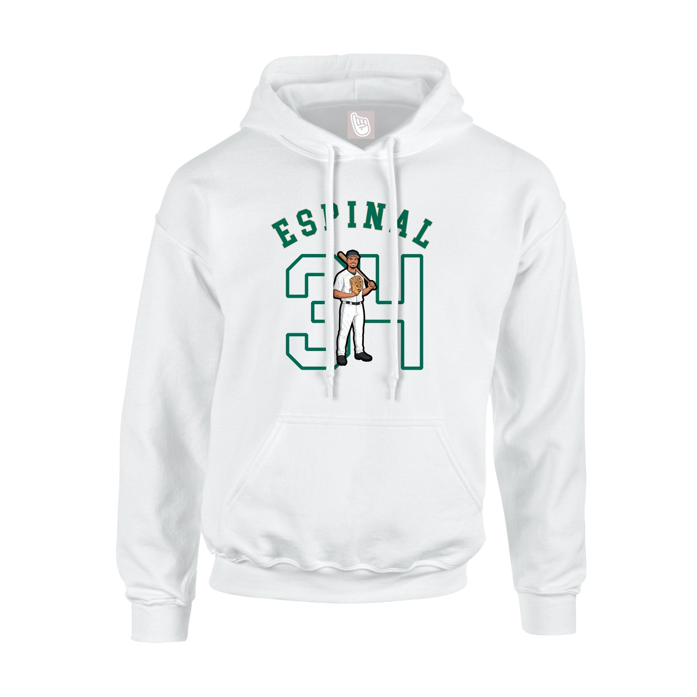 Youth Hoodie — Shirsey Arch in White
