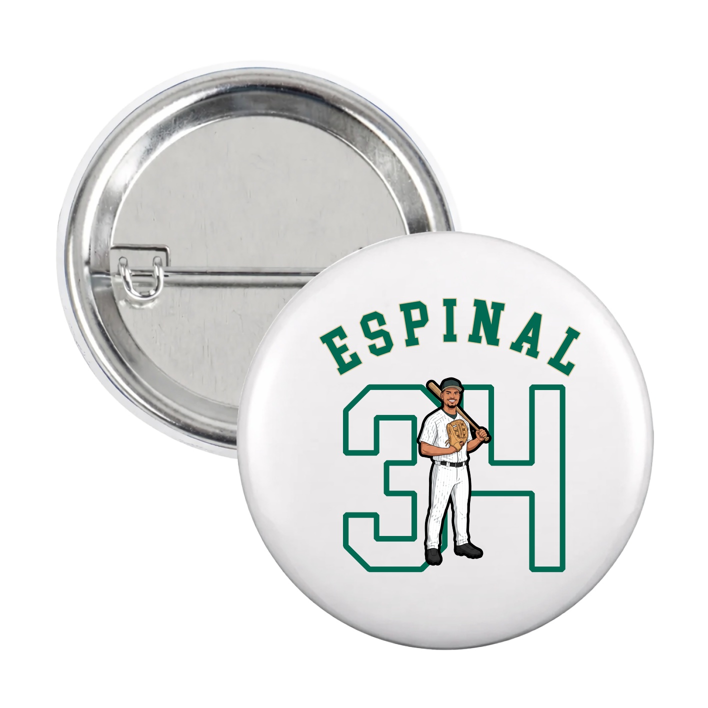 Game Day Button — Shirsey Arch in White