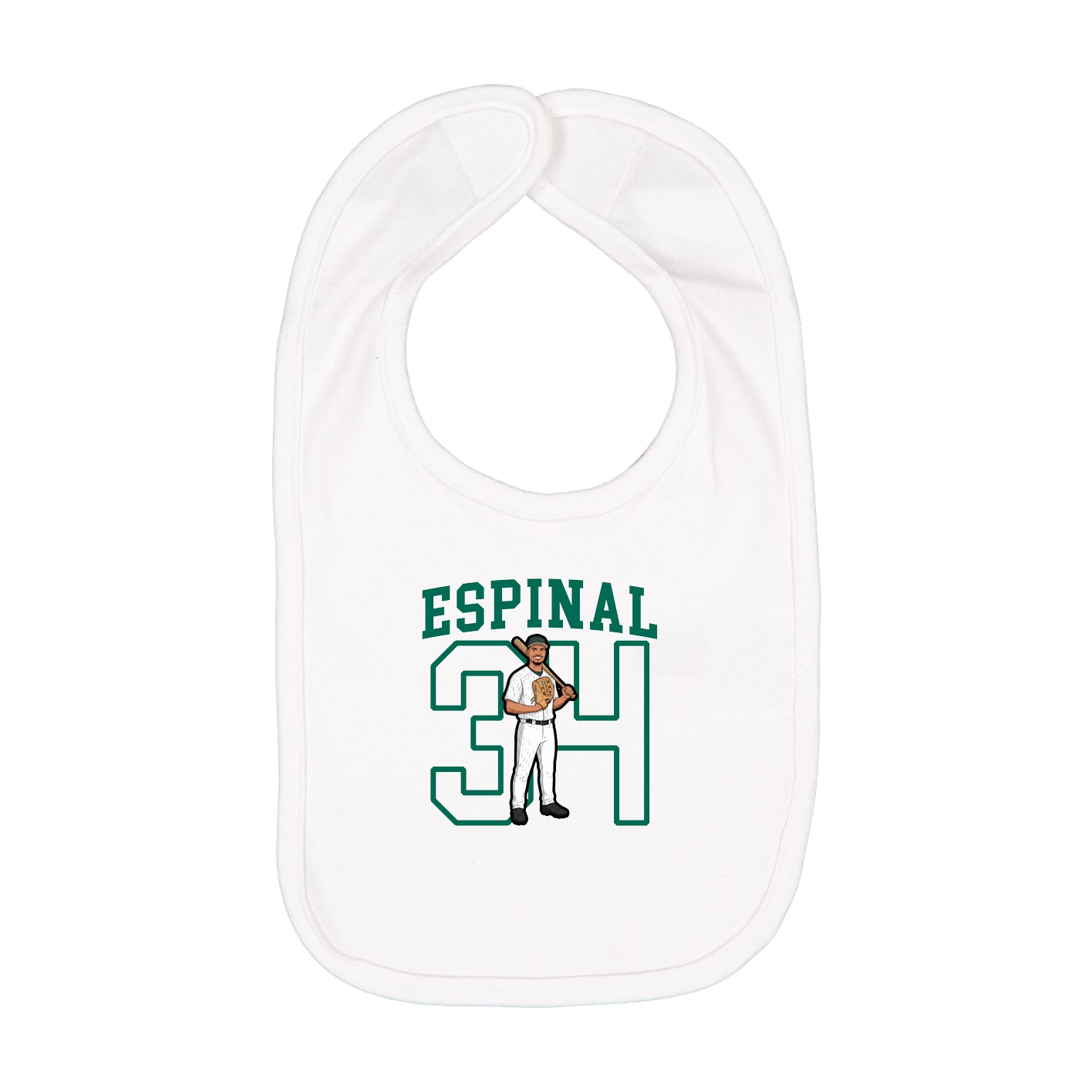 Infant Bib — Shirsey in White