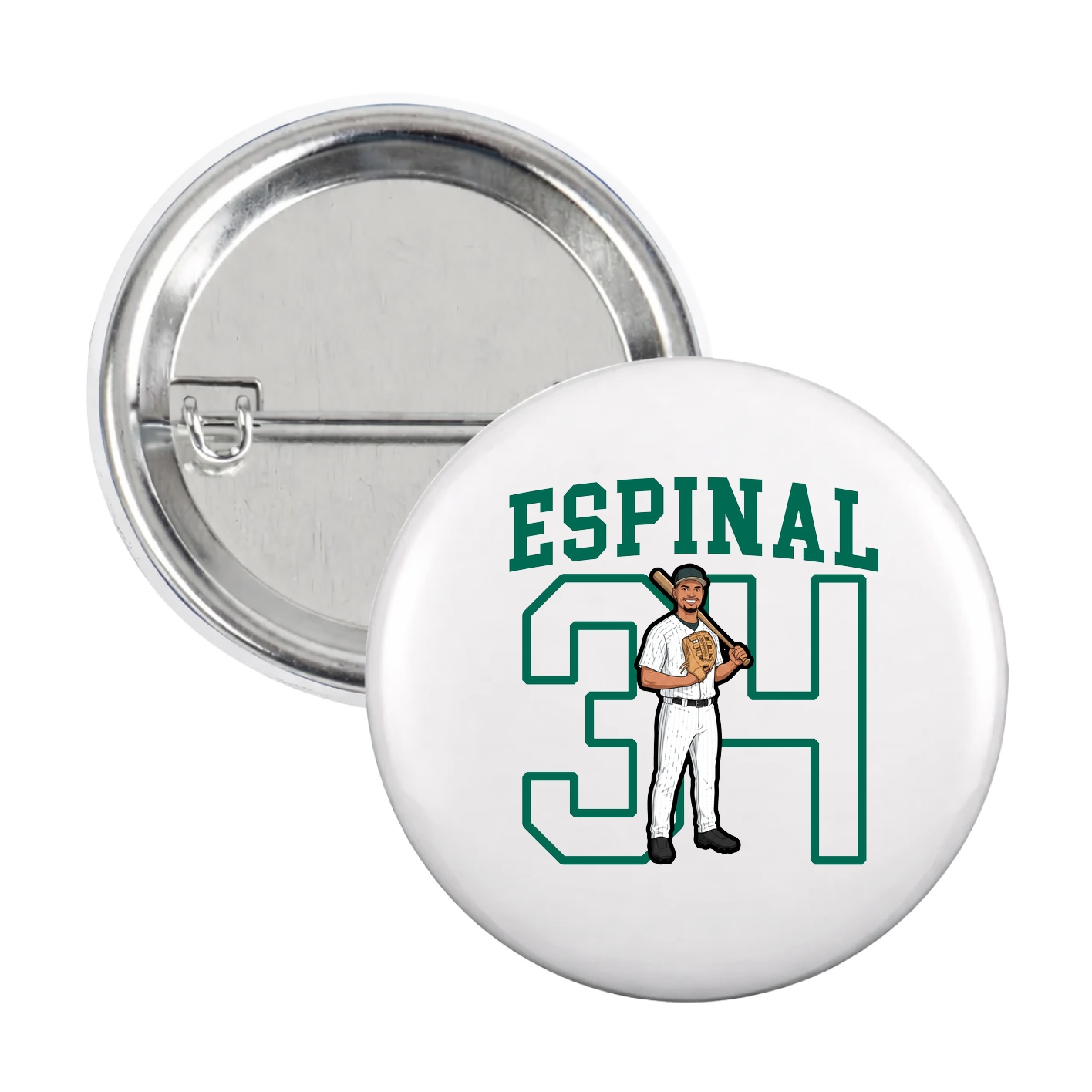 Game Day Button — Shirsey in White