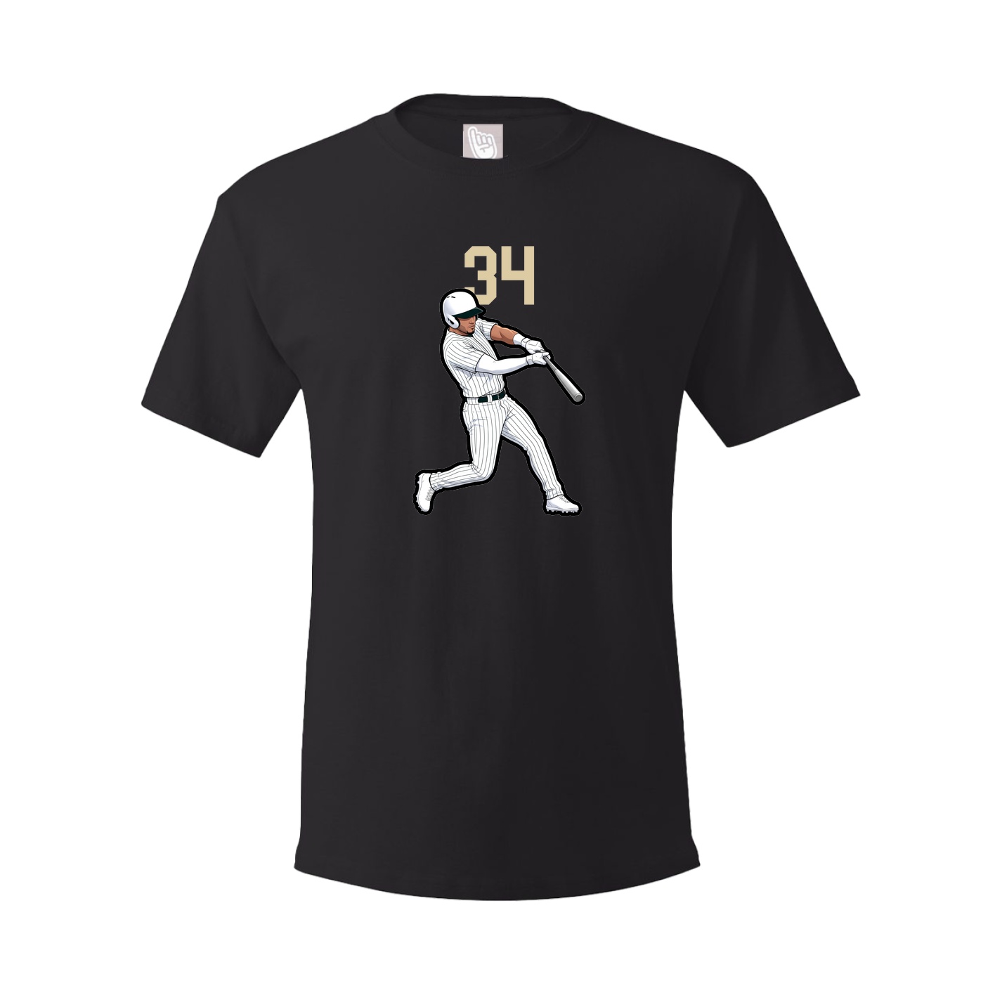 Youth Tee — Number Top in Black