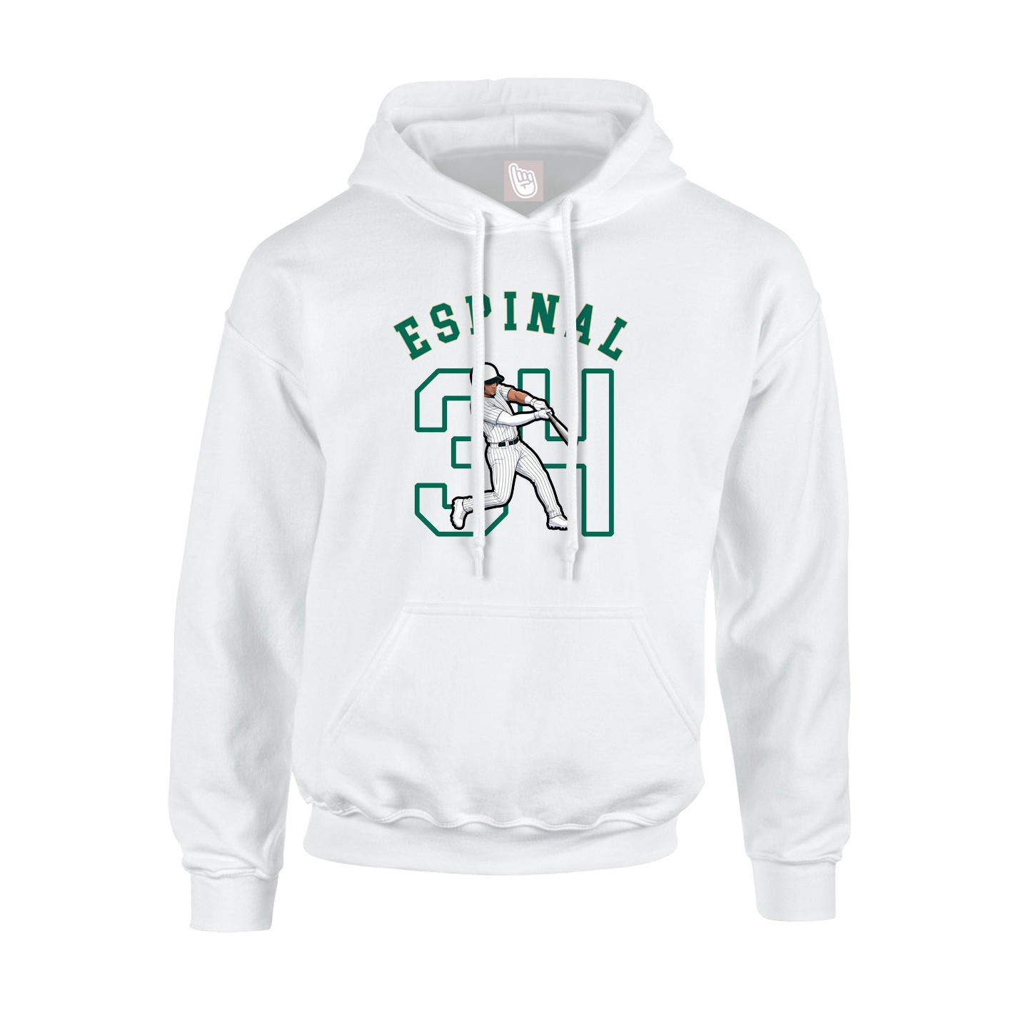 Youth Hoodie — Shirsey Arch in White