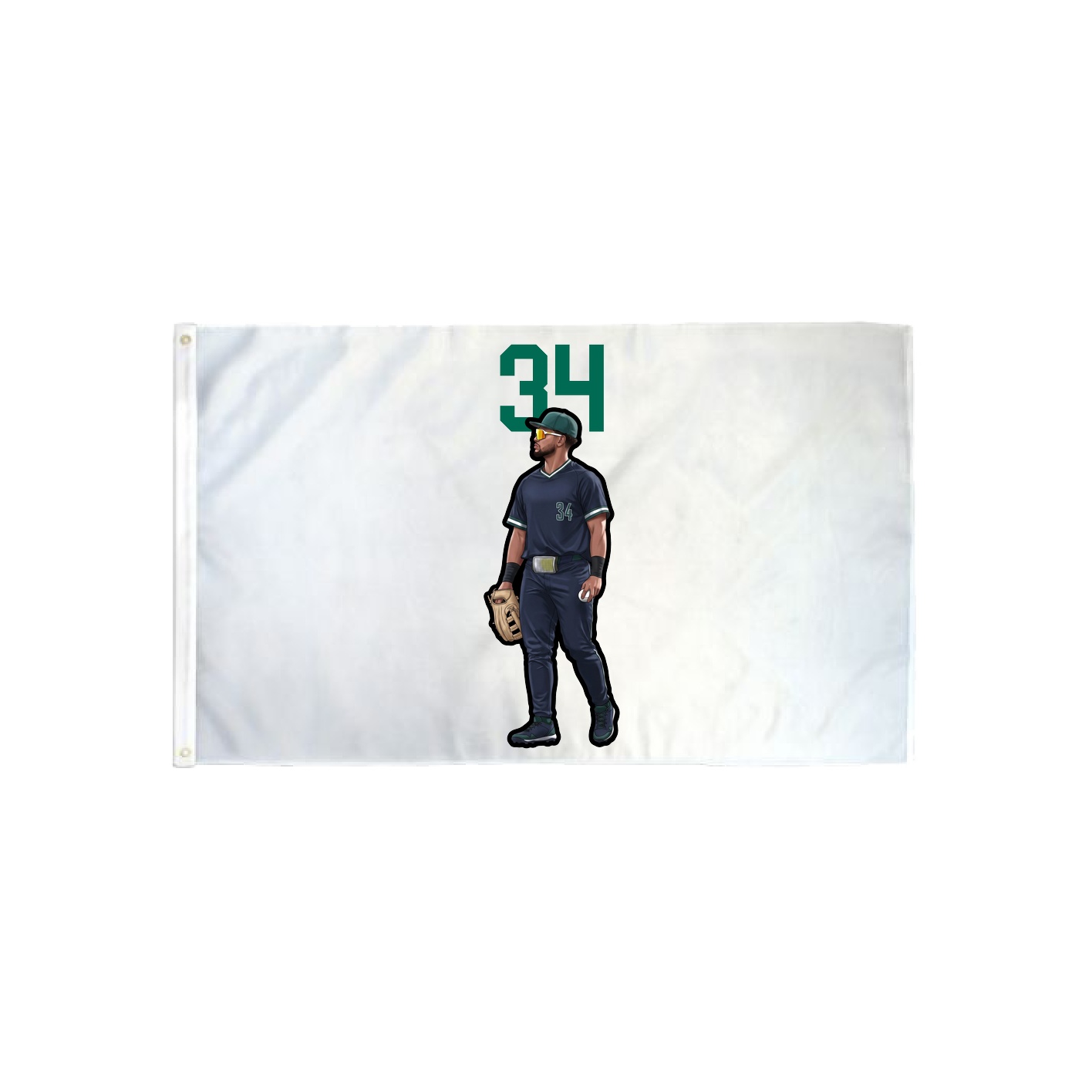 3x5 Flag — Number Top in Classic