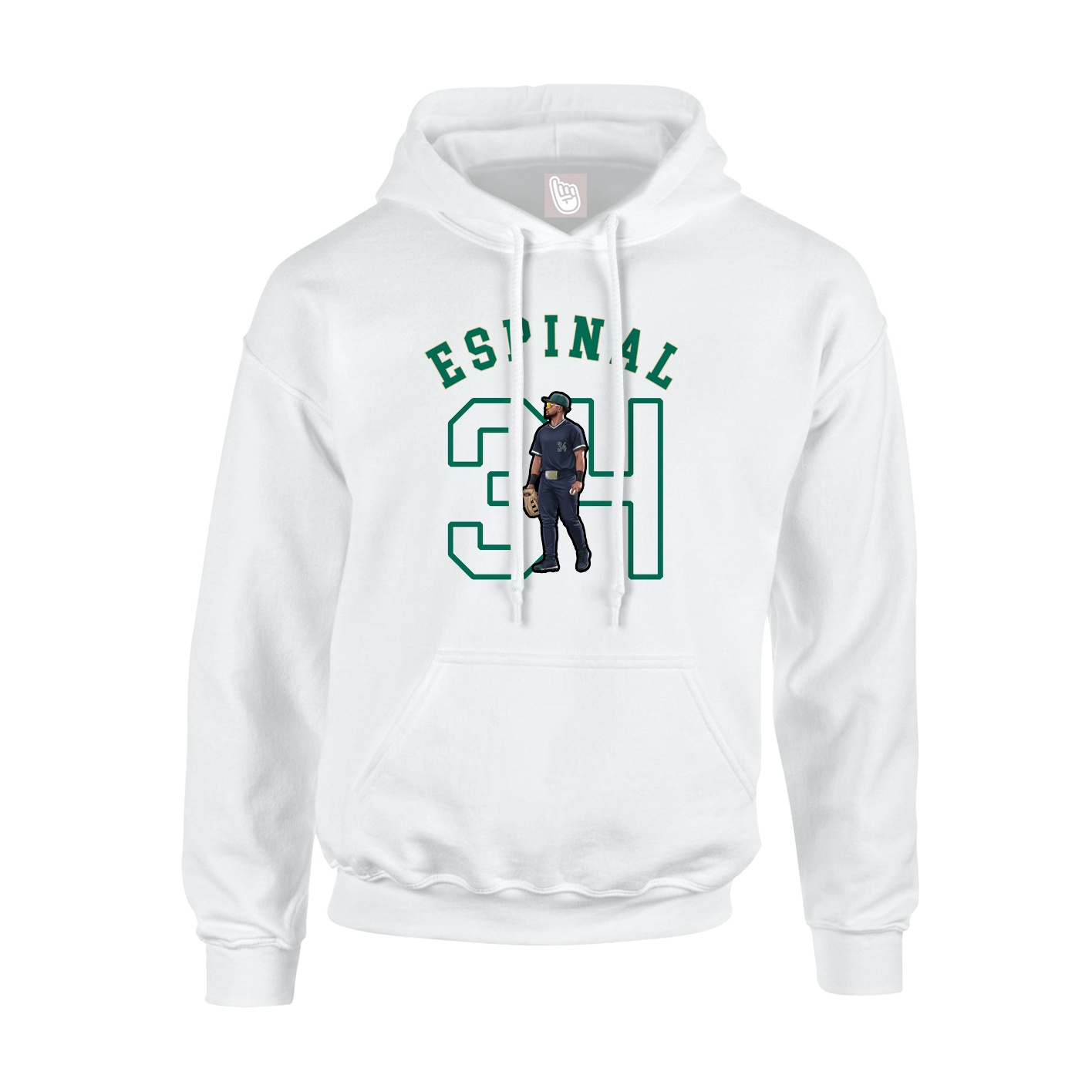 Youth Hoodie — Shirsey Arch in White