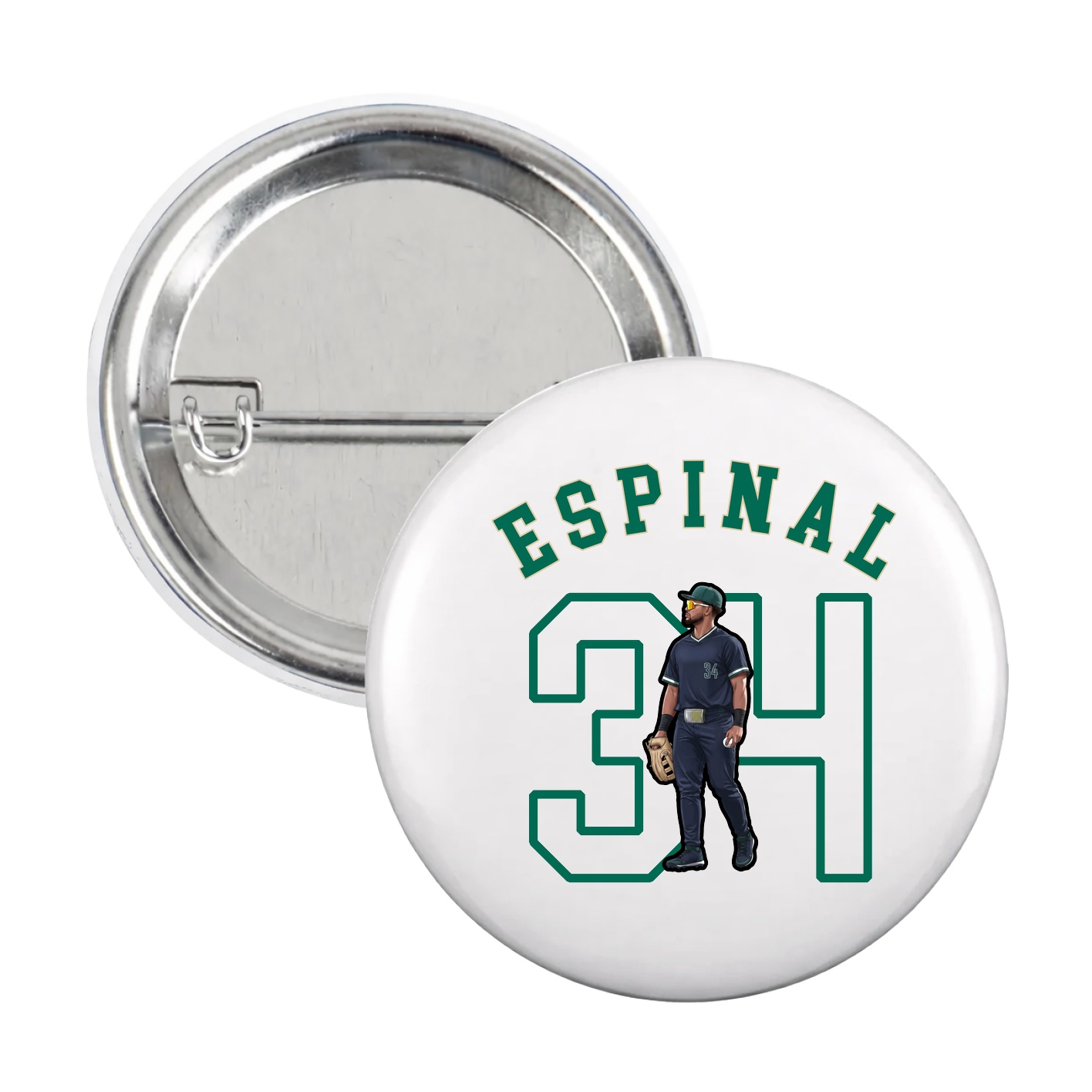 Game Day Button — Shirsey Arch in White