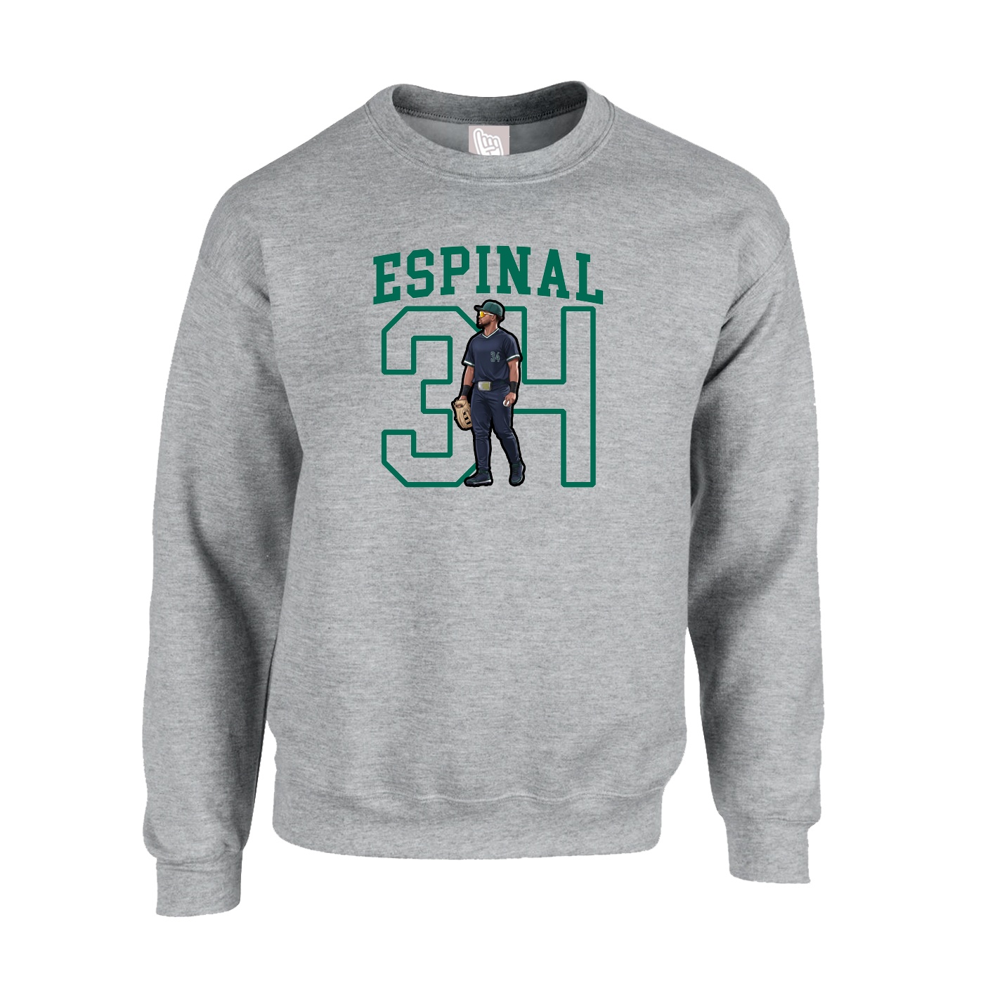 Fleece Crew — Shirsey in Grey
