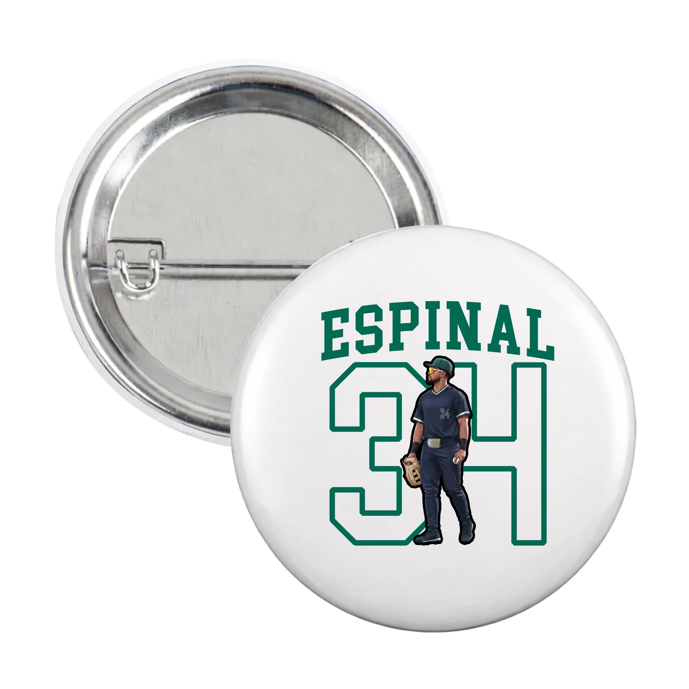 Game Day Button — Shirsey in White