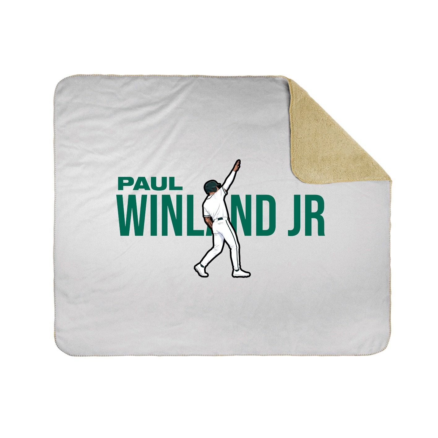 Throw Blanket — Player Name in White
