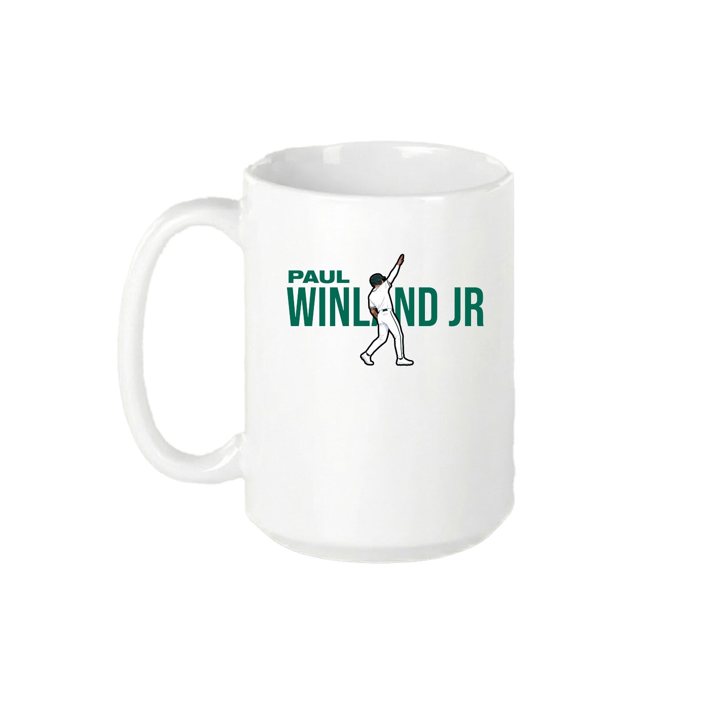 15oz Coffee Mug — Player Name in White
