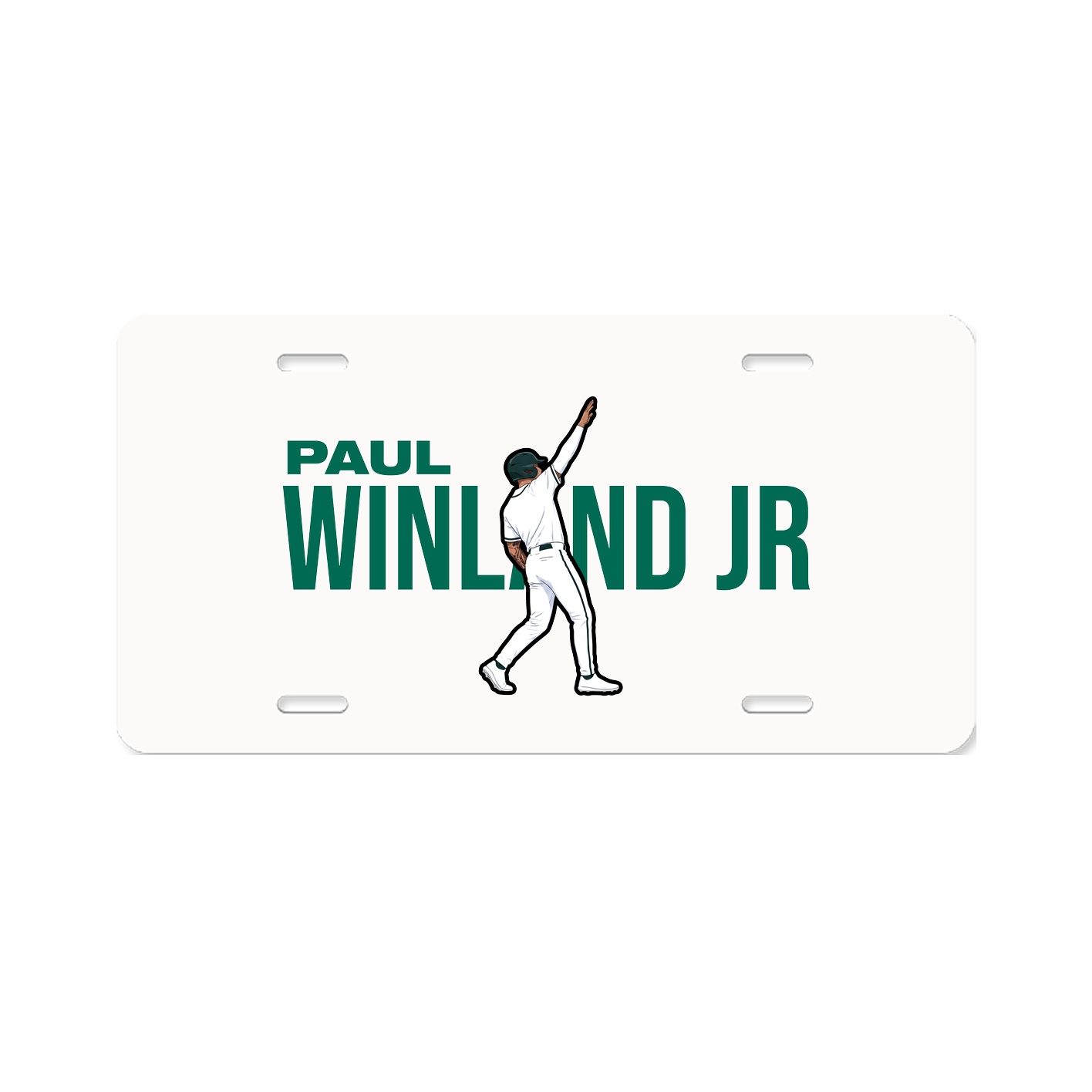 License Plate — Player Name in Classic