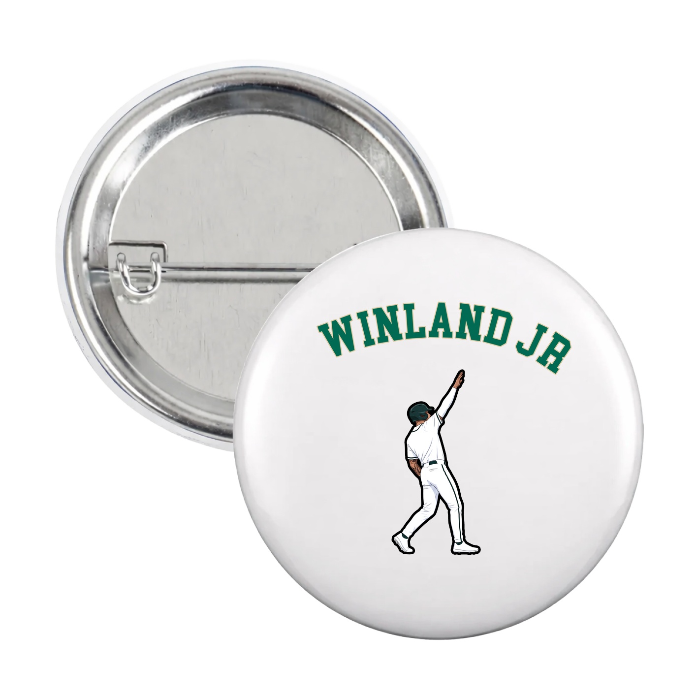 Game Day Button — Shirsey Arch in White