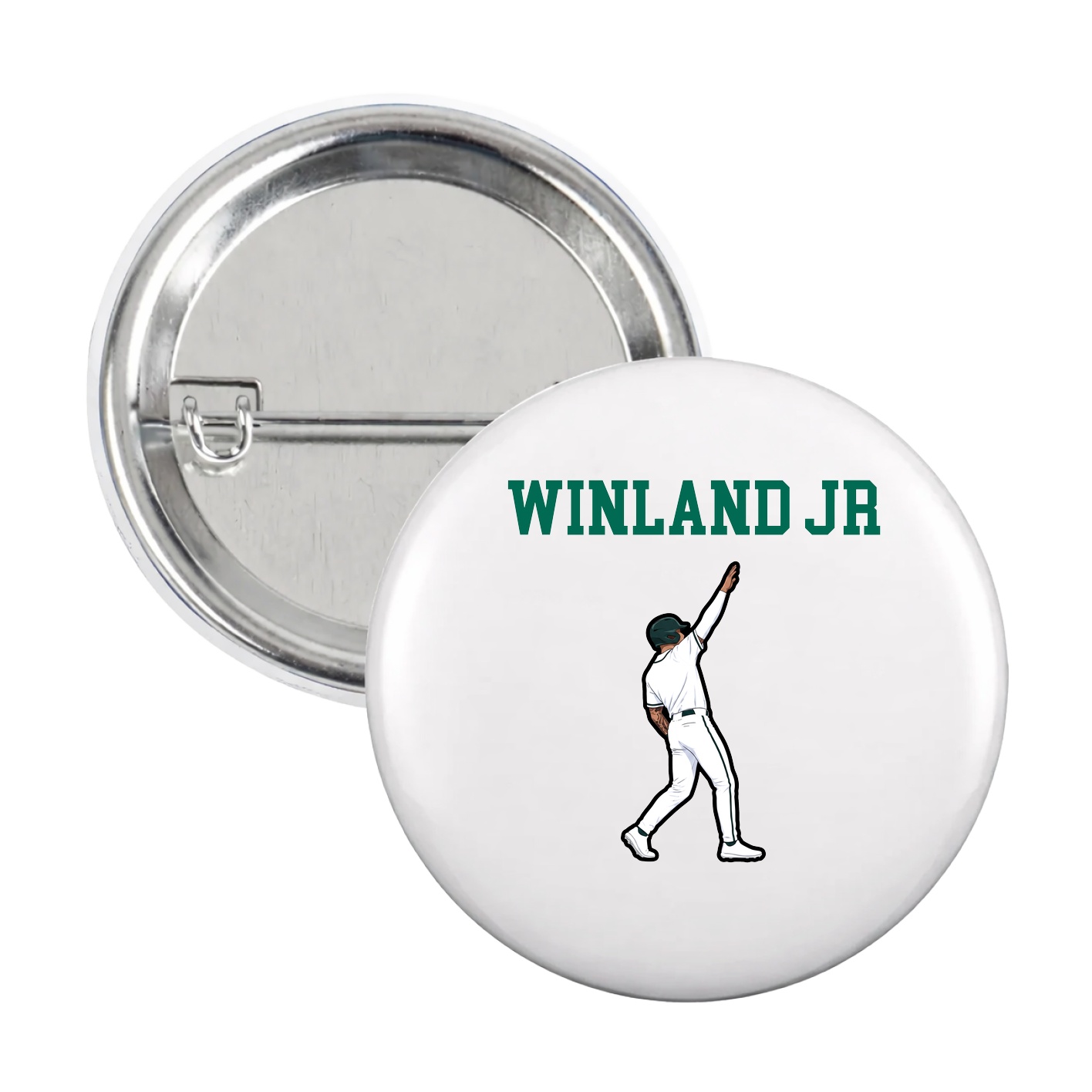 Game Day Button — Shirsey in White