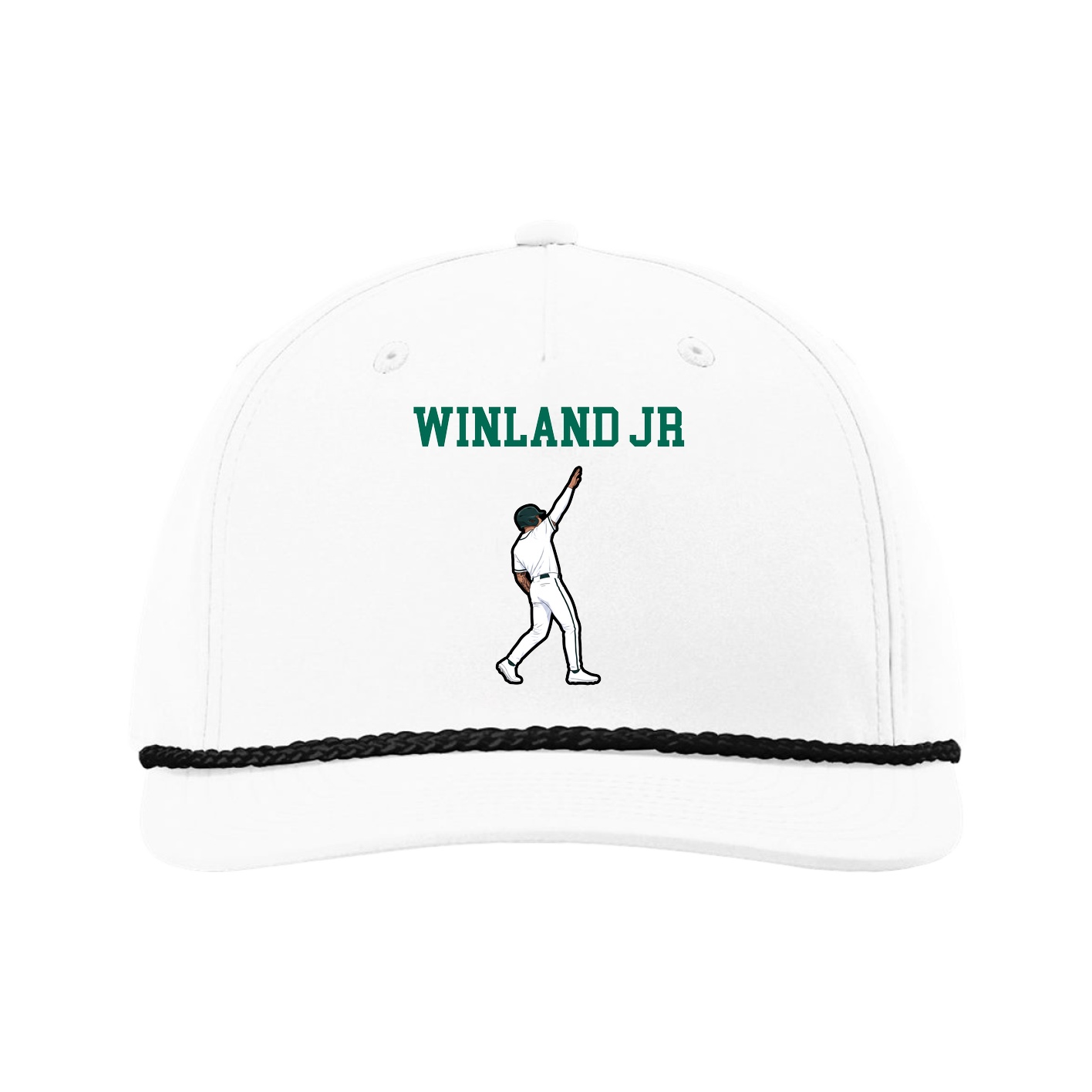 Five-Panel Classic Rope Cap — Shirsey in White
