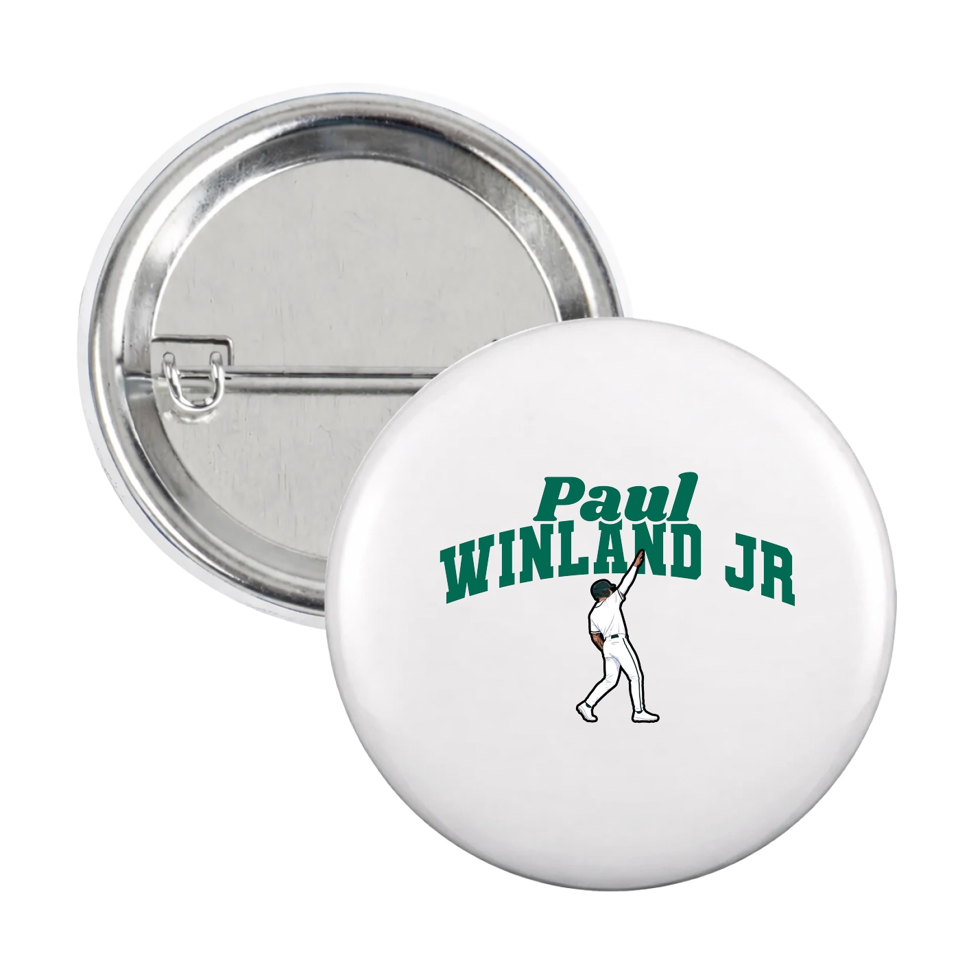 Game Day Button — Signature Arch in White