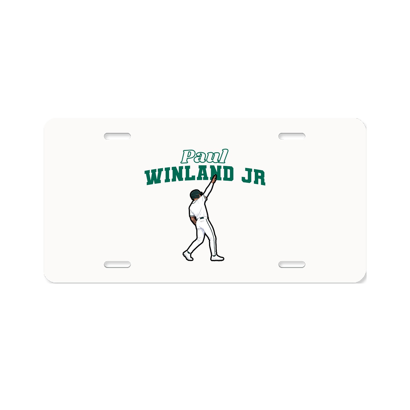 License Plate — Name Arch in Classic