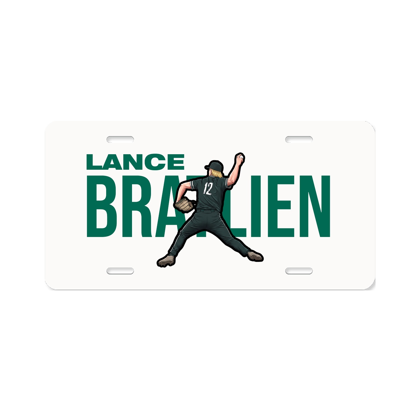 License Plate — Player Name in Classic