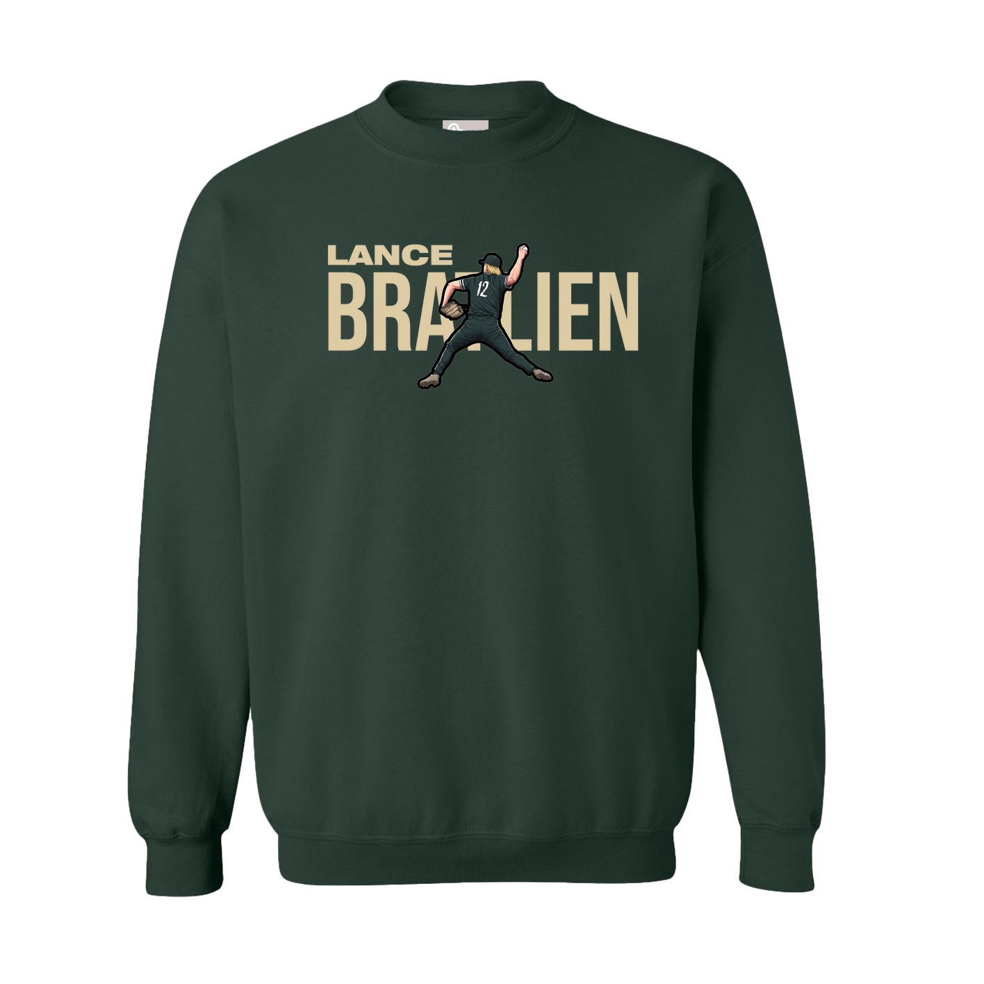Fleece Crew — Player Name in Green