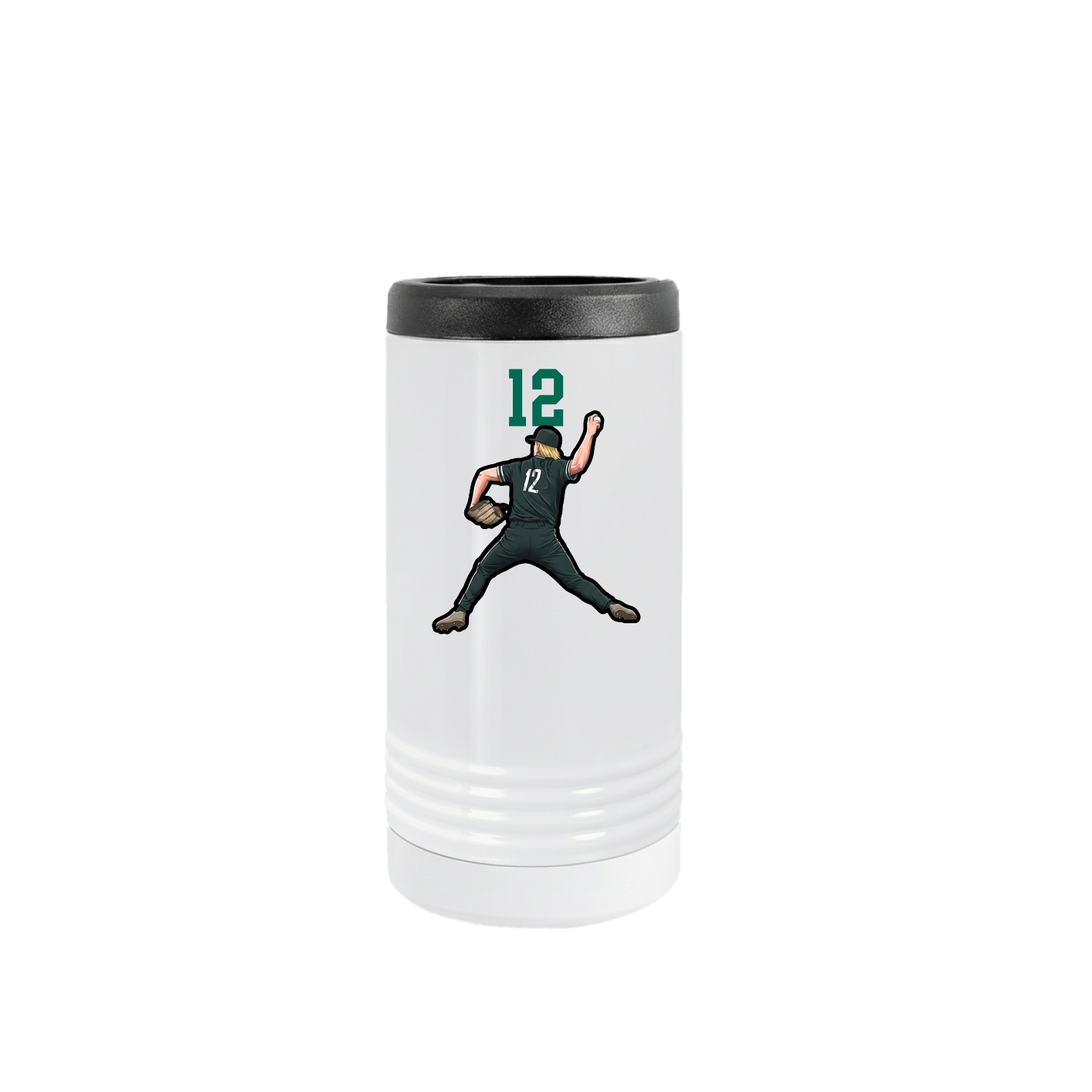 Slim Beverage Holder — Number Top in White