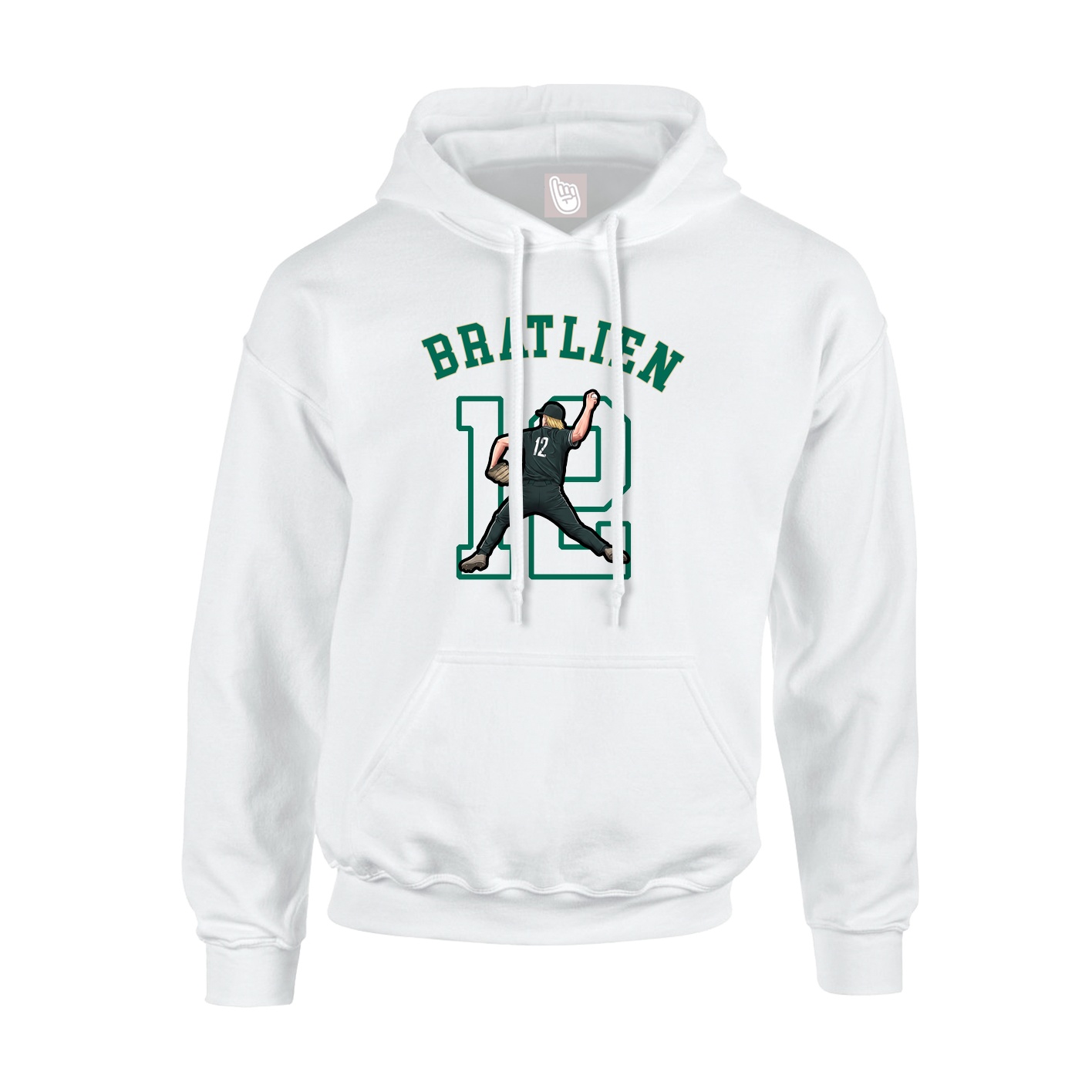 Youth Hoodie — Shirsey Arch in White