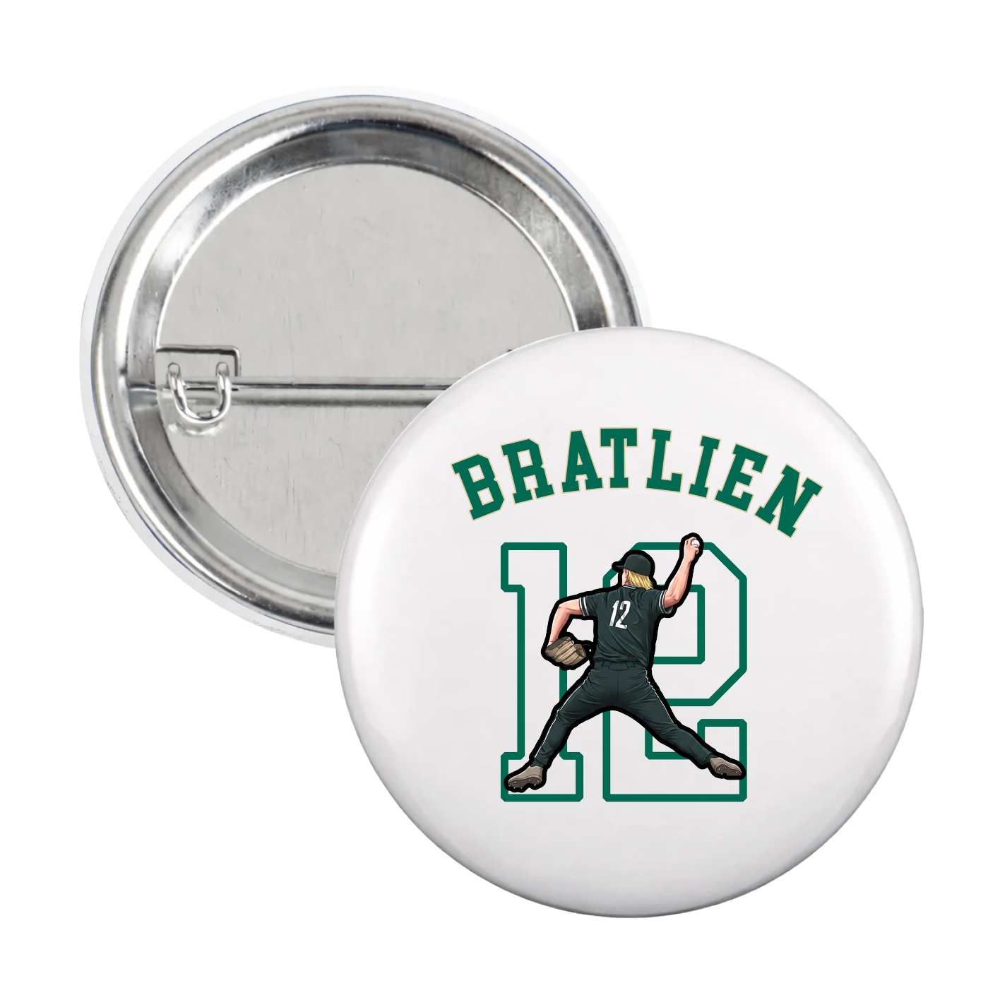 Game Day Button — Shirsey Arch in White