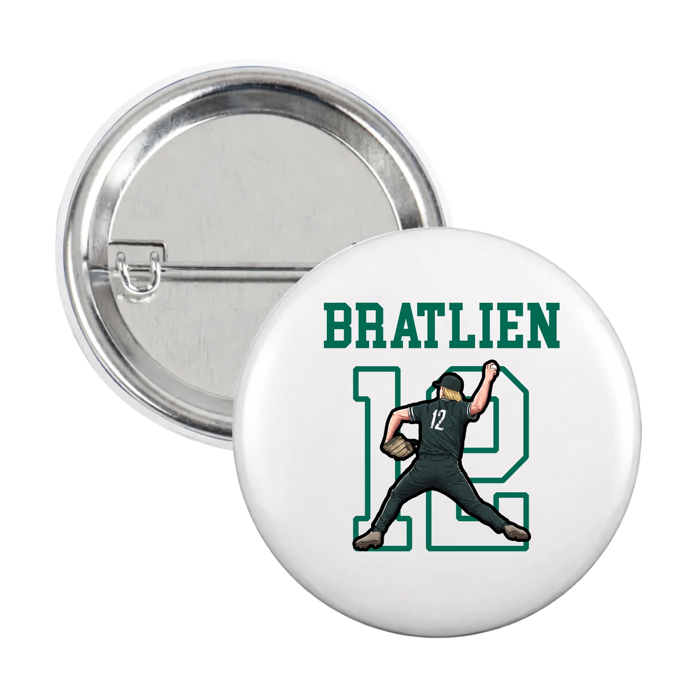 Game Day Button — Shirsey in White