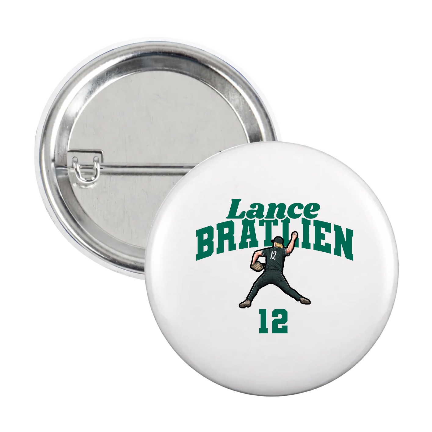 Game Day Button — Signature Arch in White