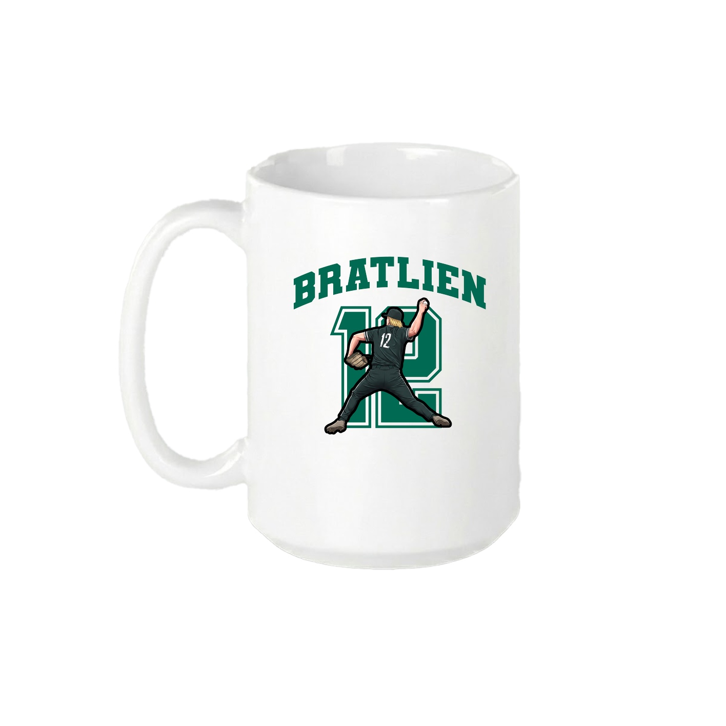 15oz Coffee Mug — Number in White