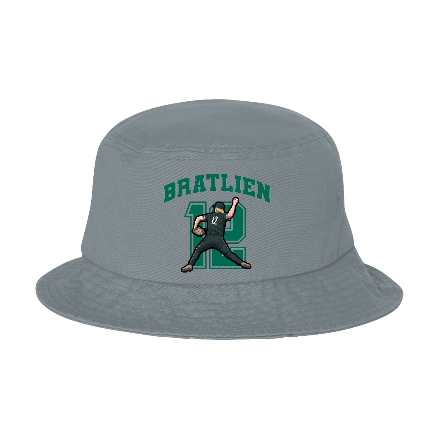 Bucket Cap — Number in Grey