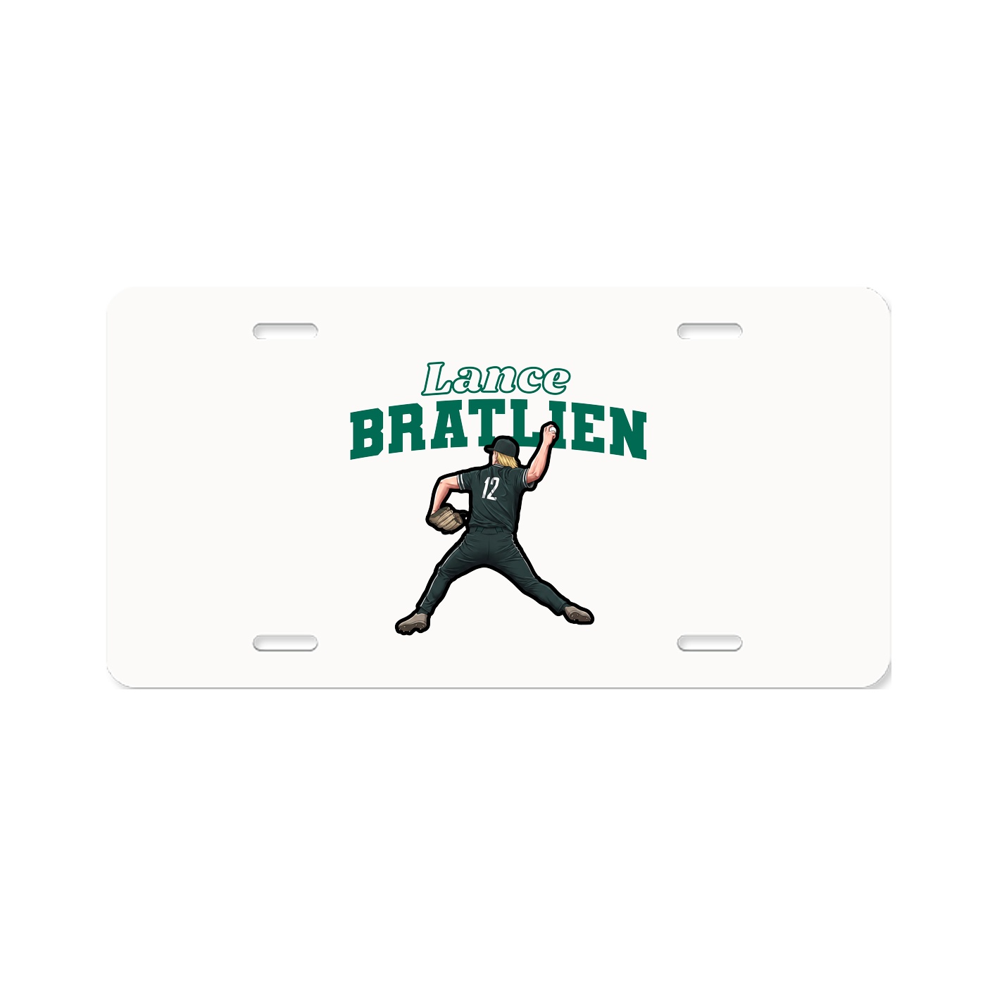 License Plate — Name Arch in Classic