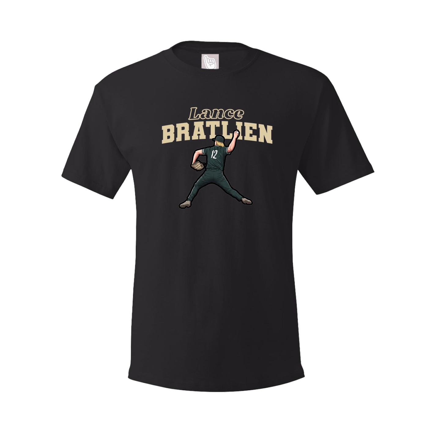 Youth Tee — Name Arch in Black