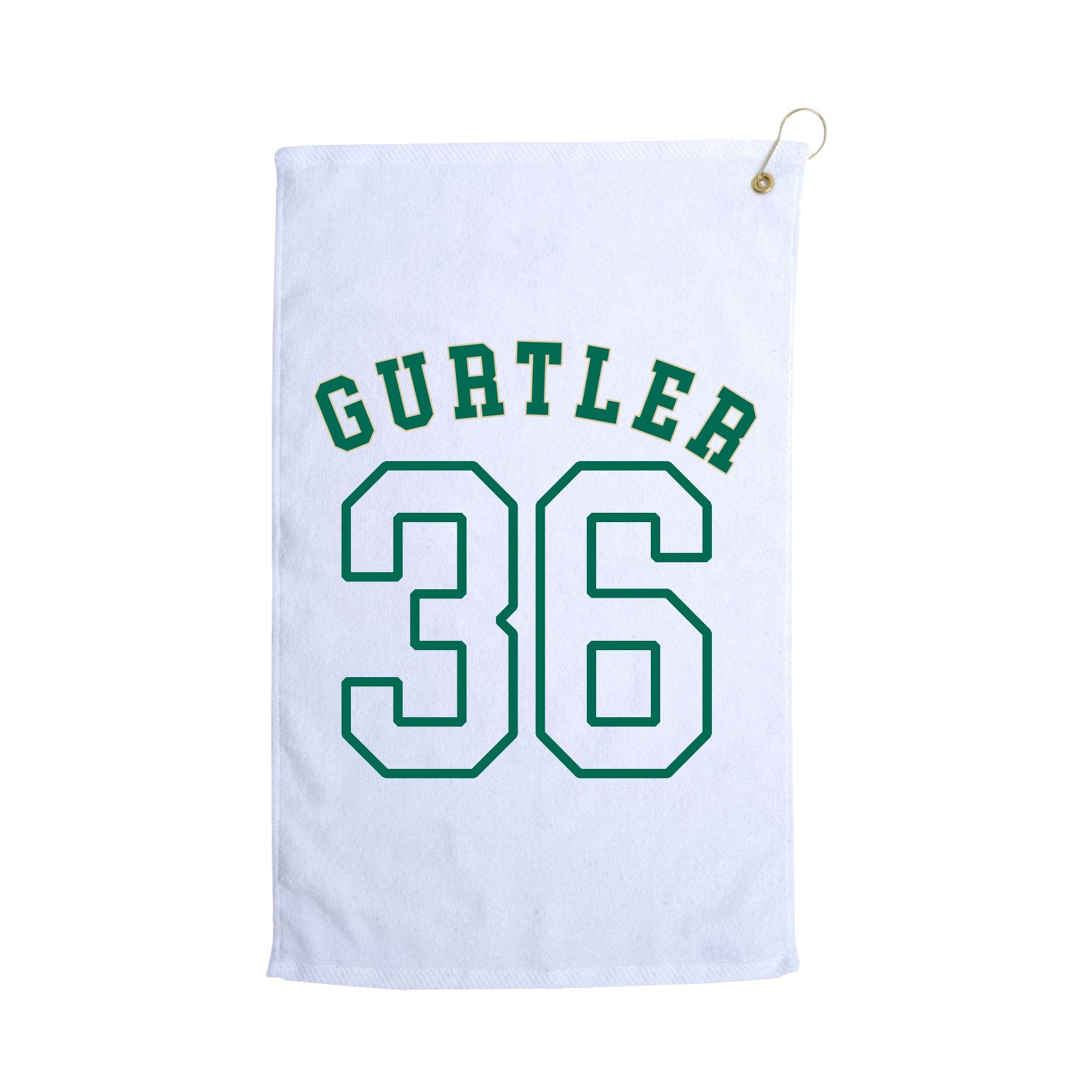 Golf Towel — Shirsey Arch in White