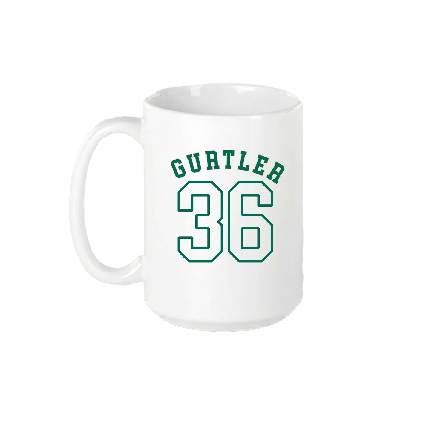 15oz Coffee Mug — Shirsey Arch in White