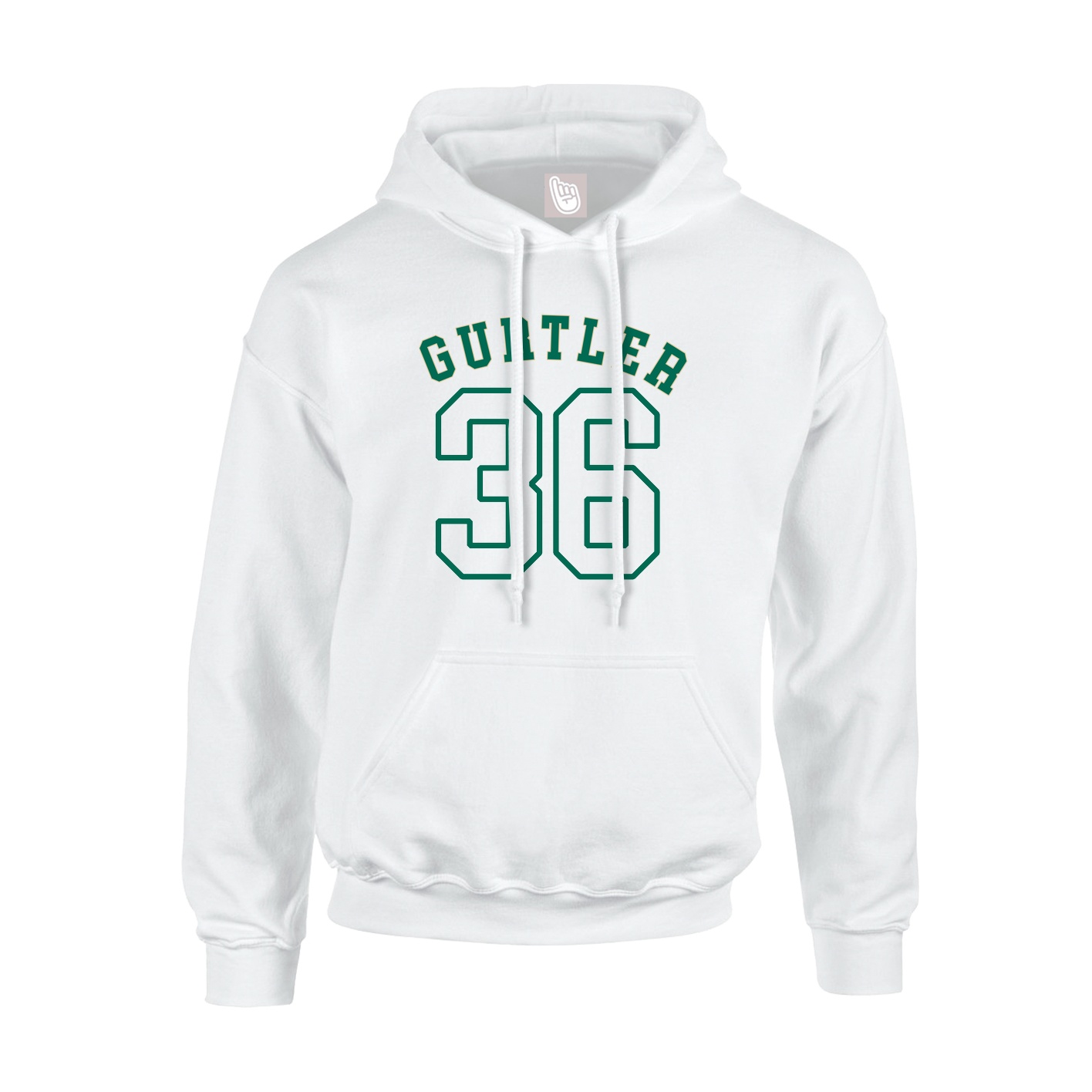 Youth Hoodie — Shirsey Arch in White