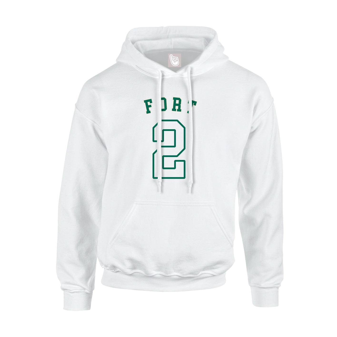 Hoodie — Shirsey Arch in White