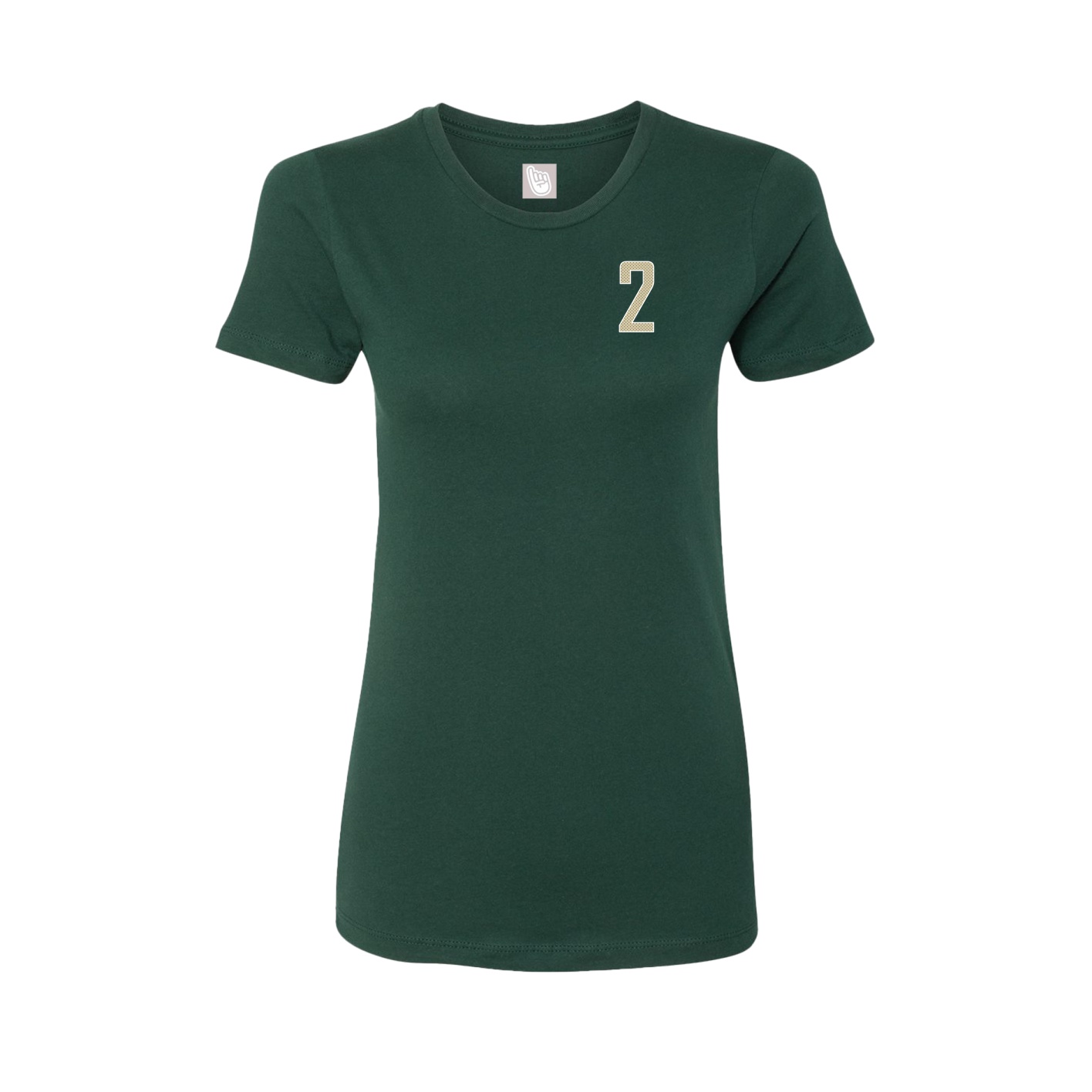 Fitted Women's Tee — Front Shirsy in Green