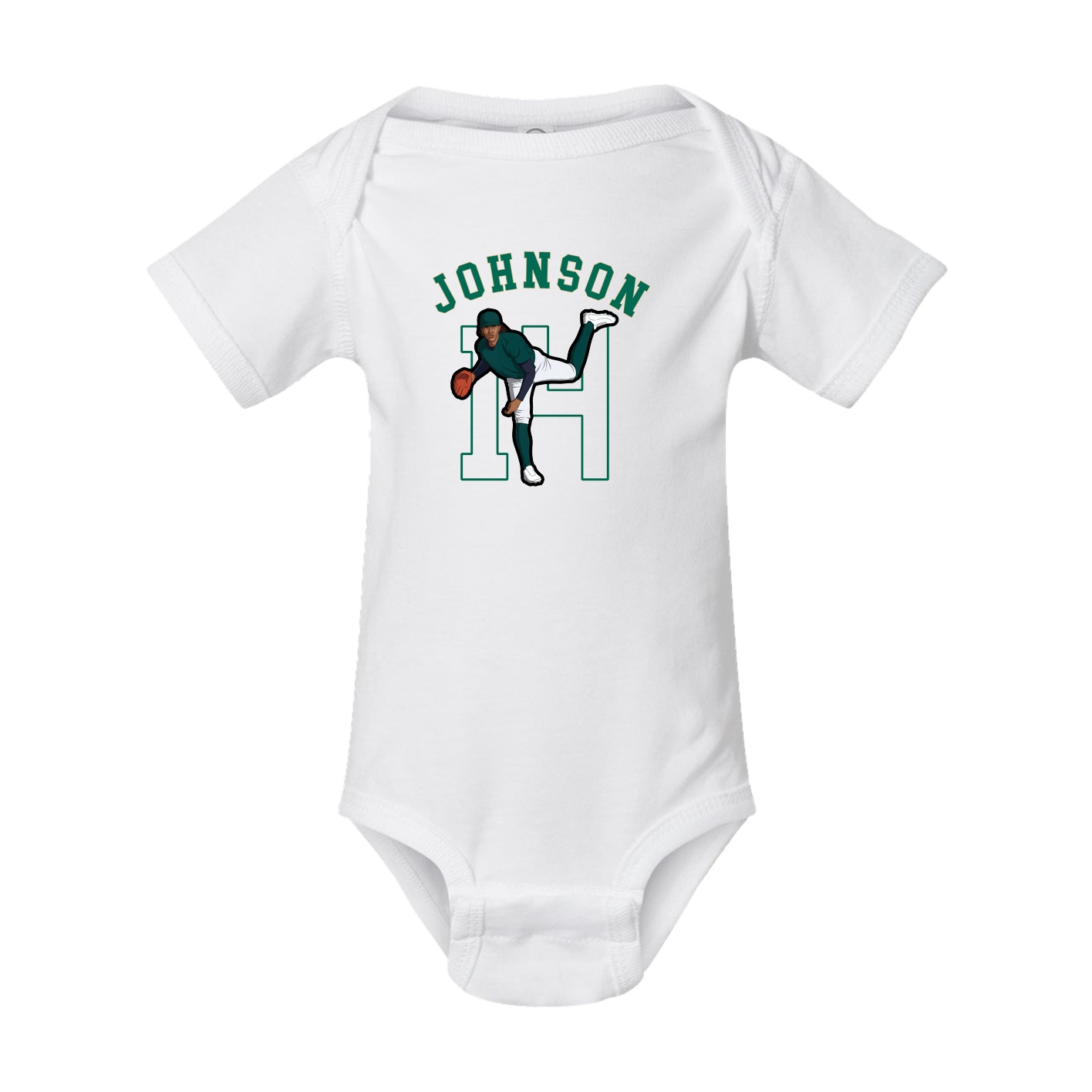 Baby Onesie — Shirsey Arch in White