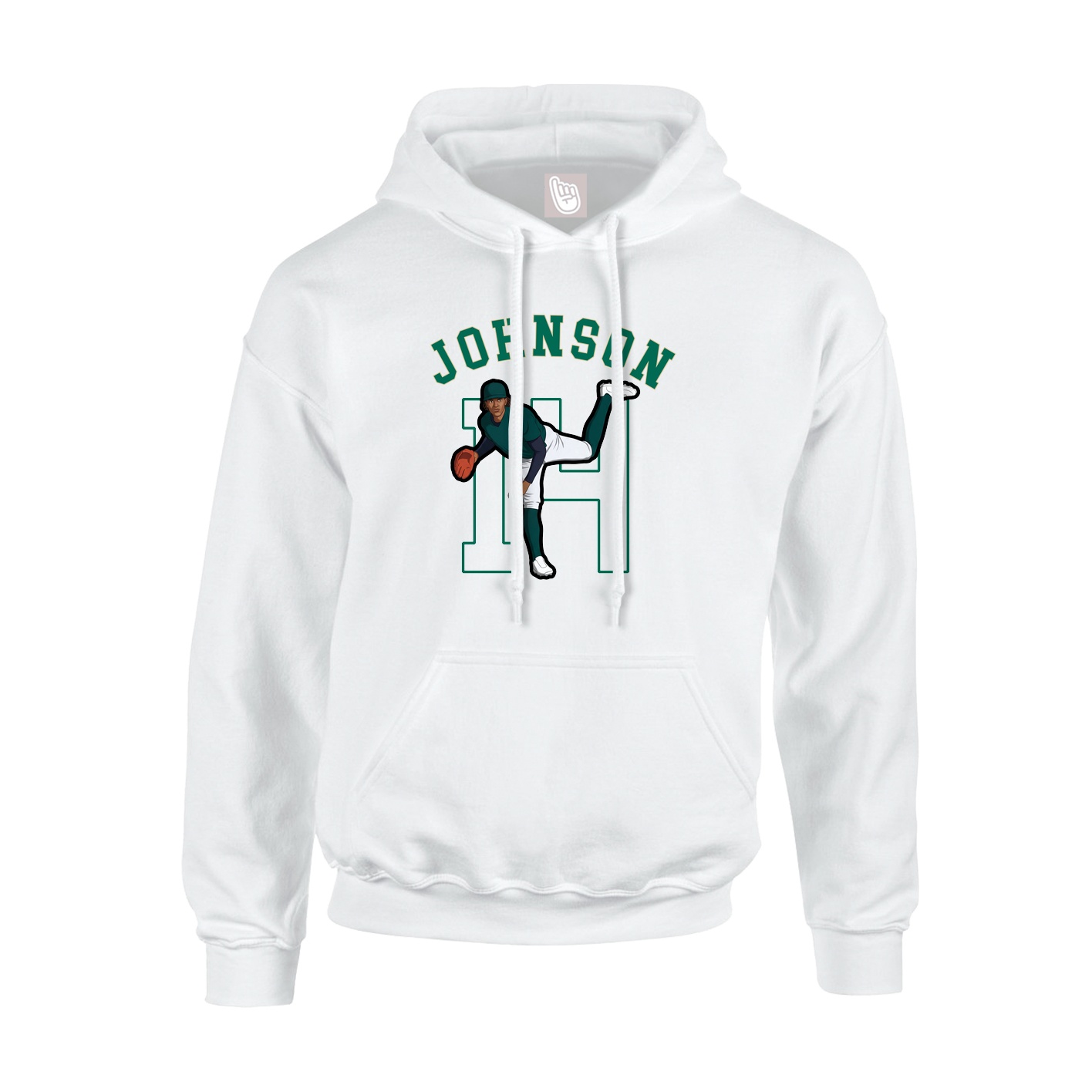 Youth Hoodie — Shirsey Arch in White