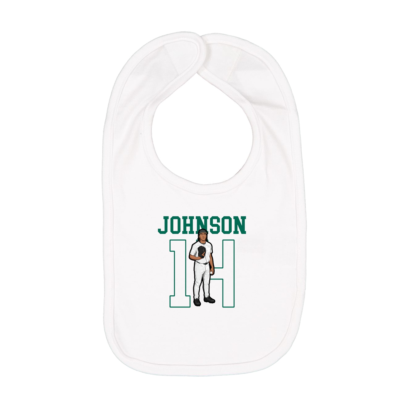 Infant Bib — Shirsey in White