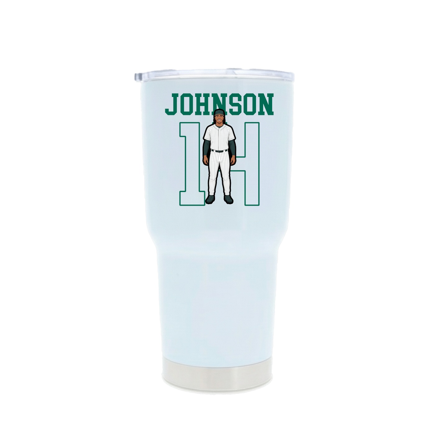 30oz Stainless Steel Tumbler — Shirsey in White