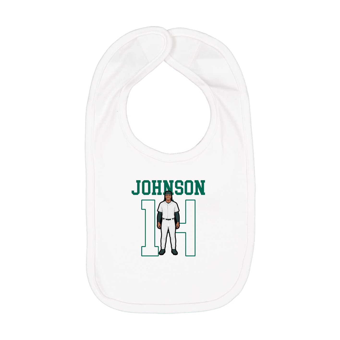 Infant Bib — Shirsey in White